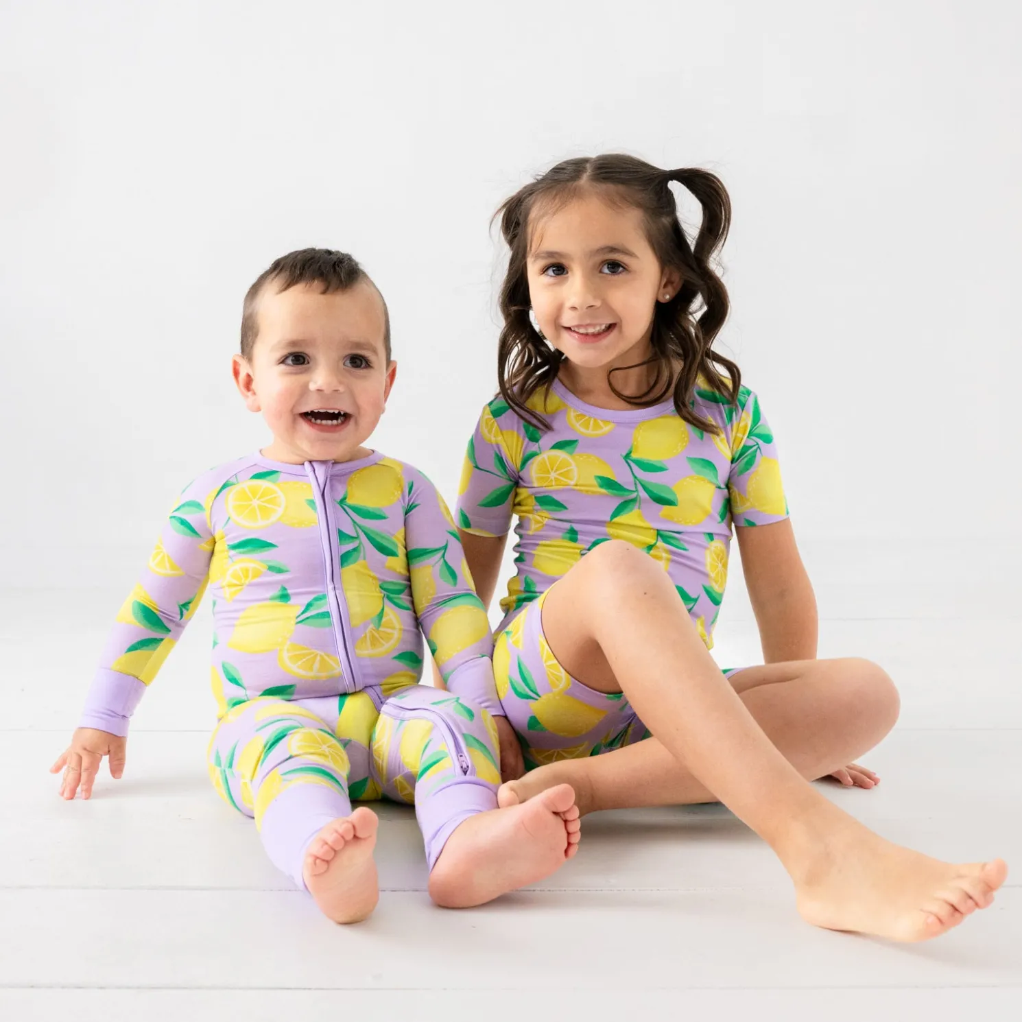 Sunny Citrus Two-Piece Pajama Set