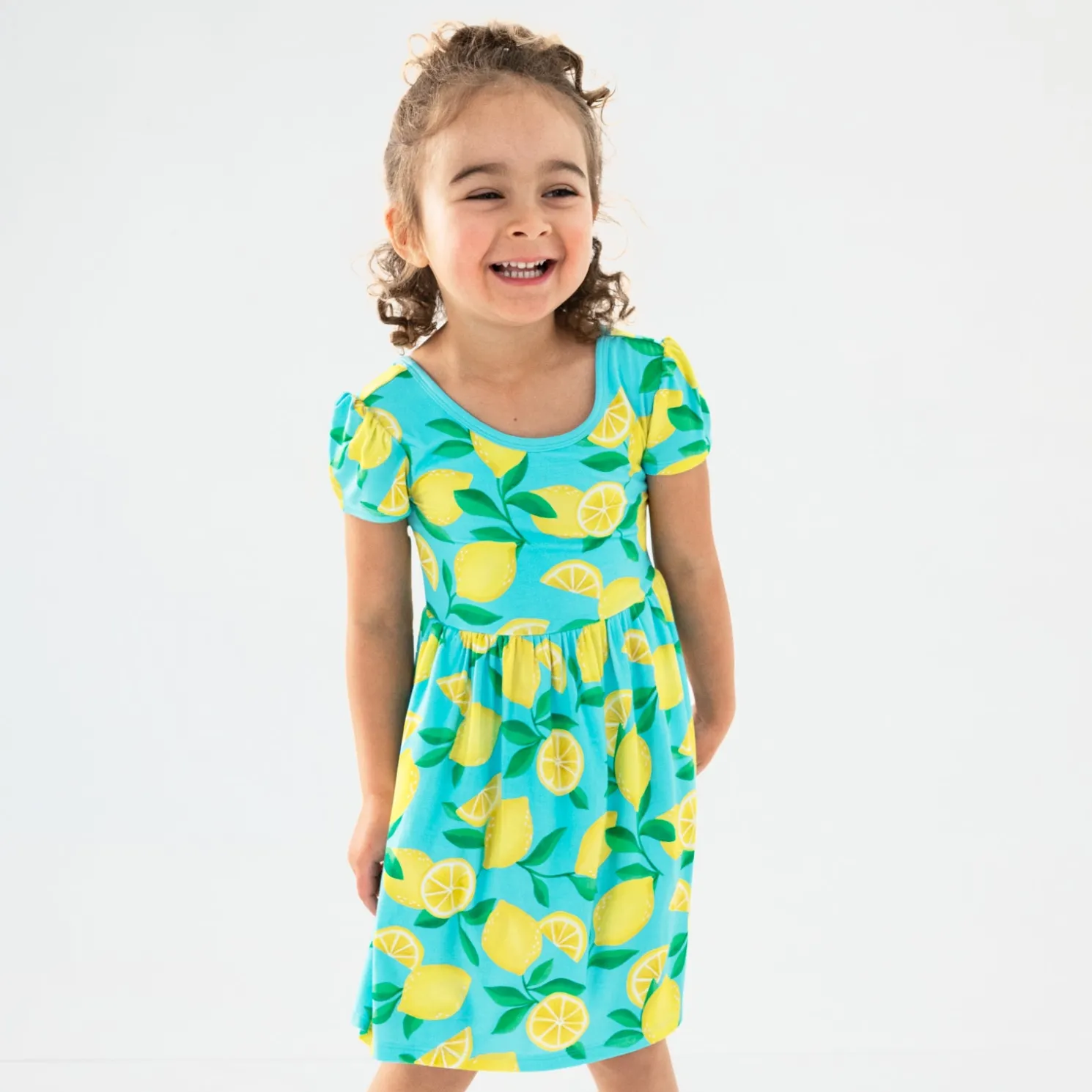 Sunny Citrus Skater Dress