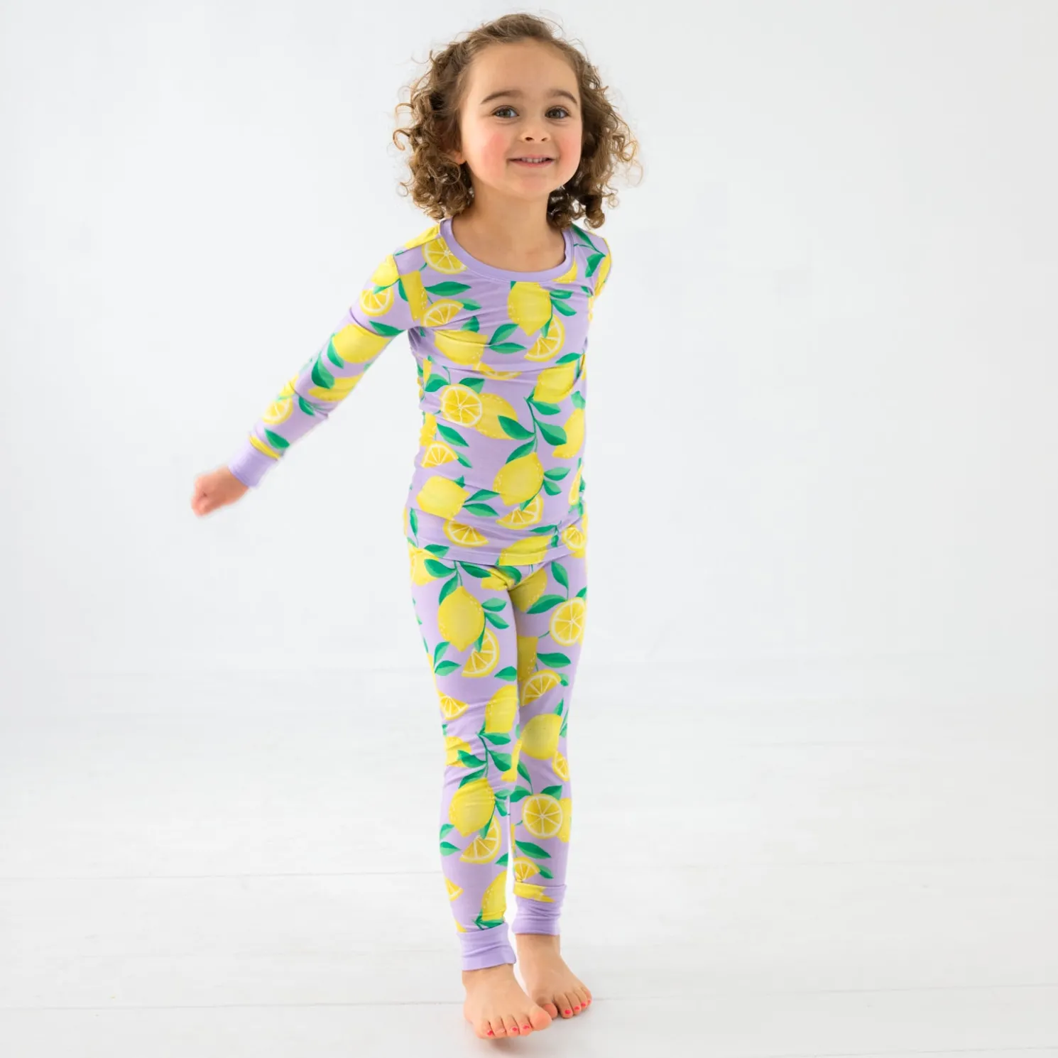 Sunny Citrus Two-Piece Pajama Set