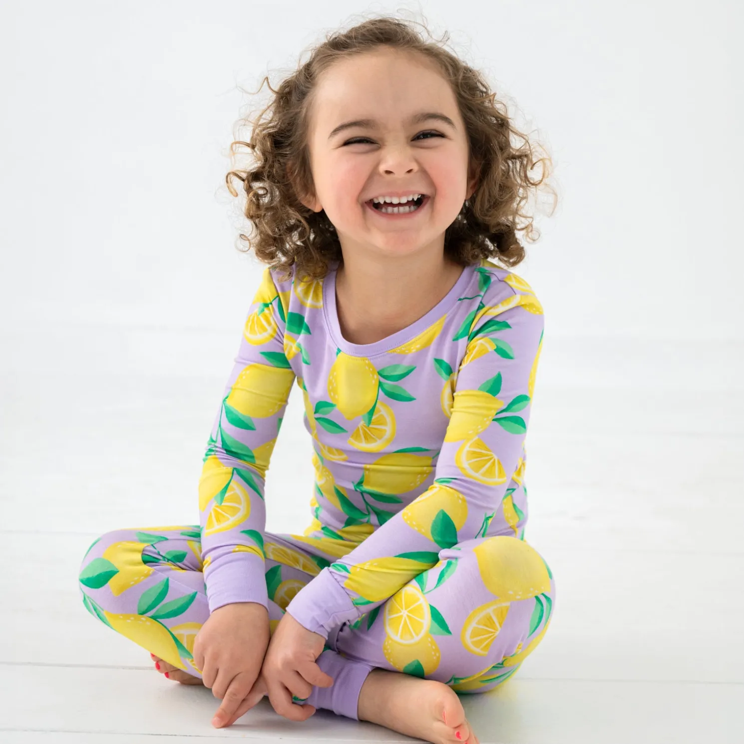 Sunny Citrus Two-Piece Pajama Set