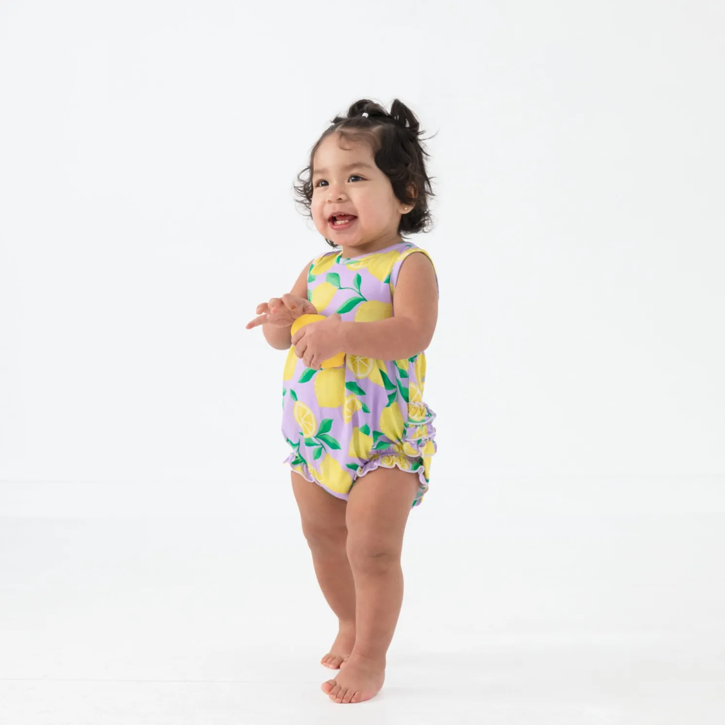Sunny Citrus Bubble Romper