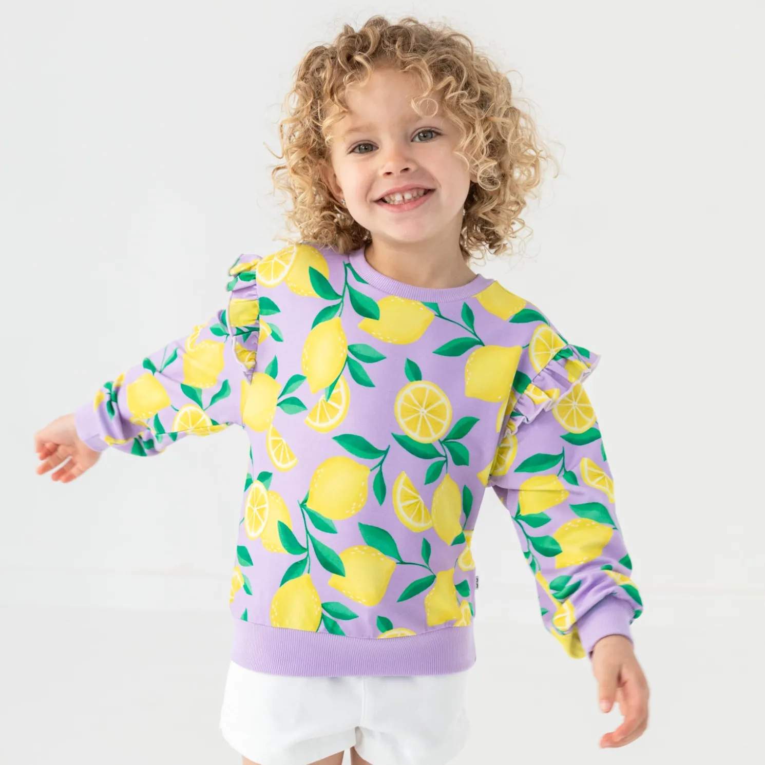 Sunny Citrus Flutter Crewneck