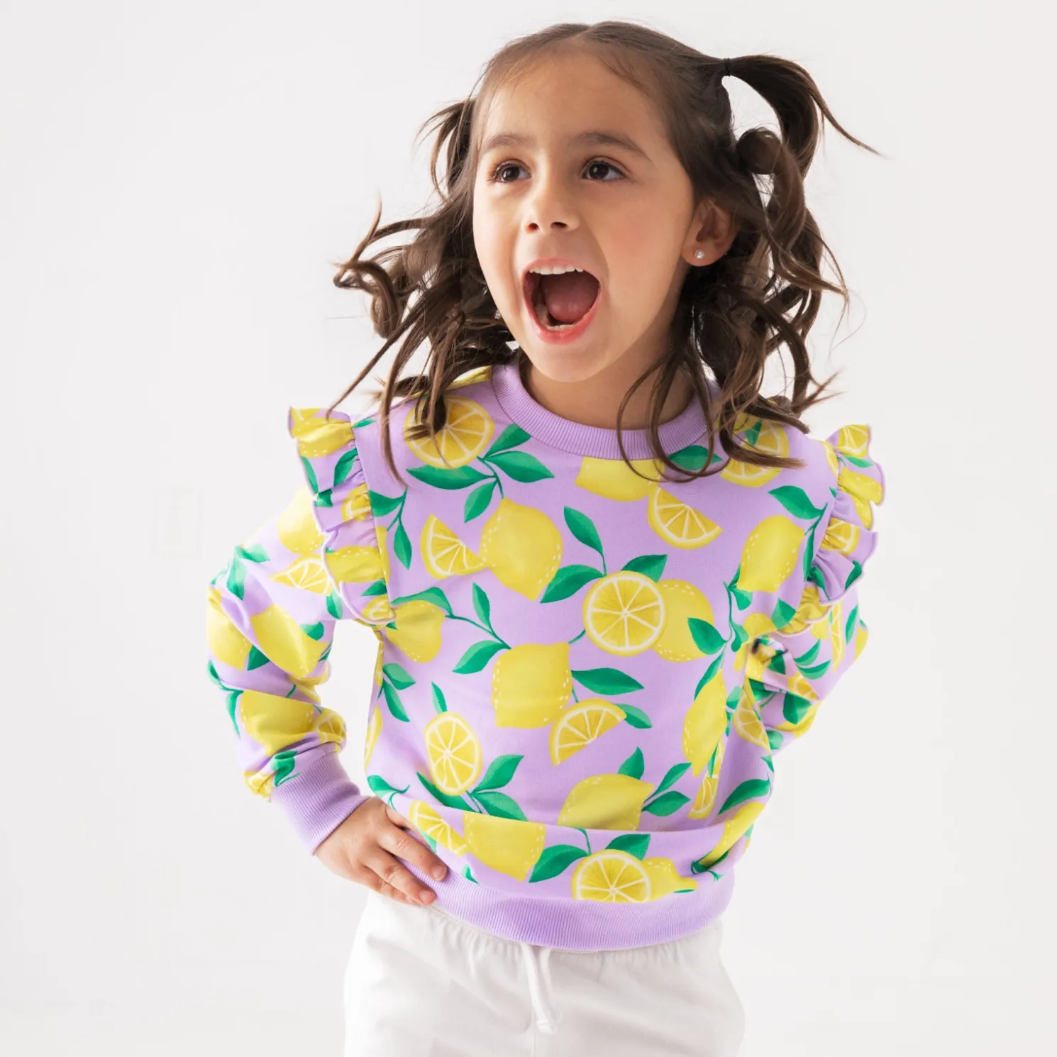 Sunny Citrus Flutter Crewneck