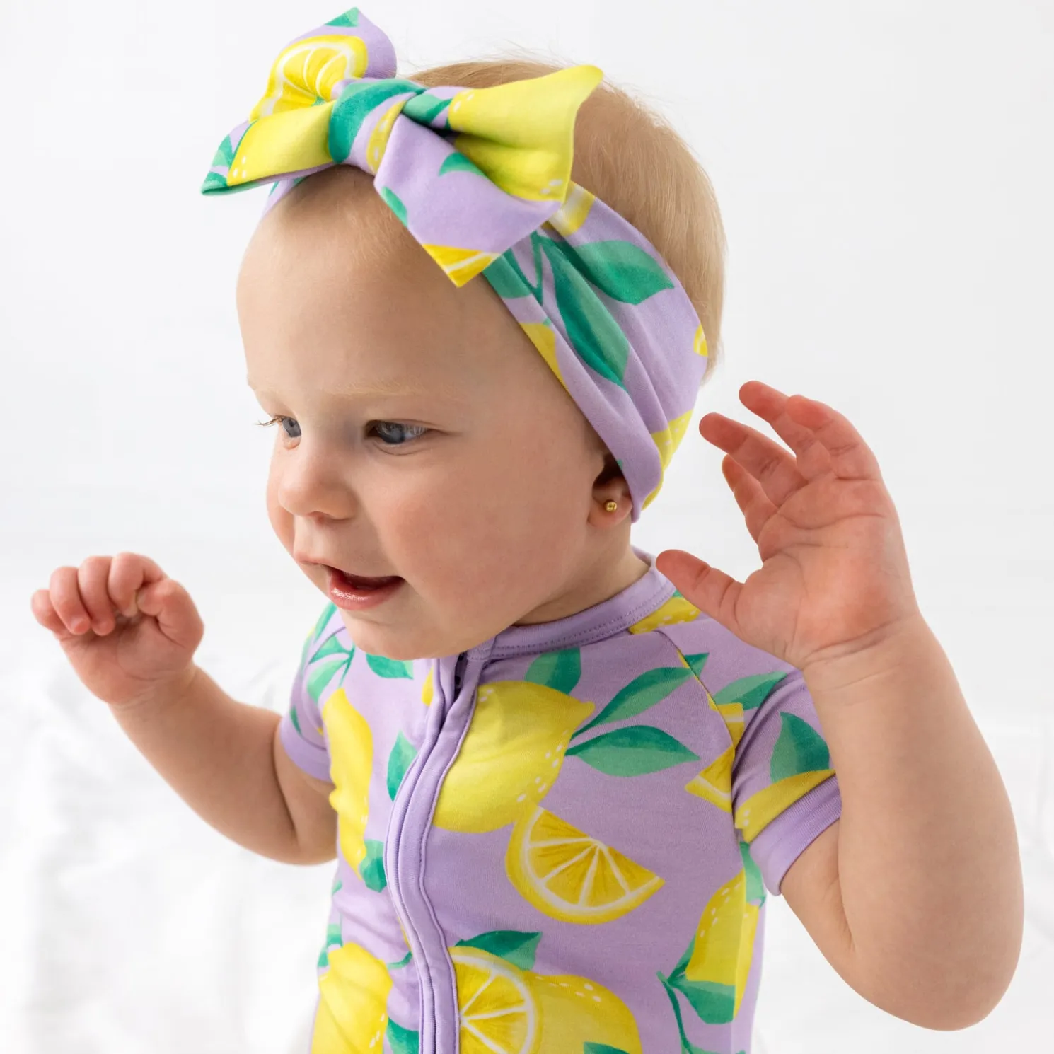Sunny Citrus Luxe Bow Headband