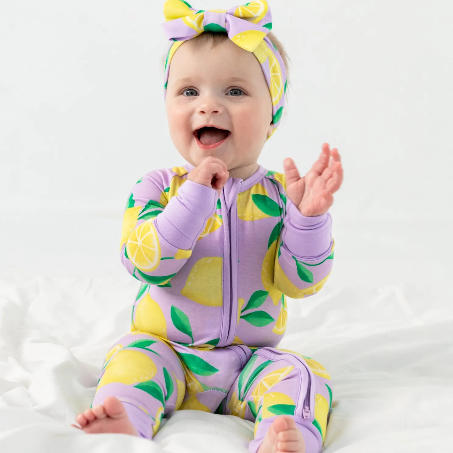 Sunny Citrus Luxe Bow Headband