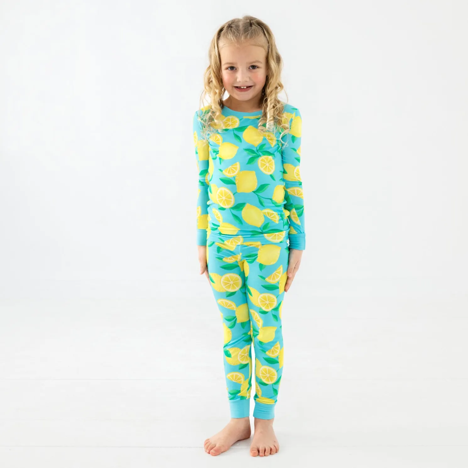 Sunny Citrus Two-Piece Pajama Set