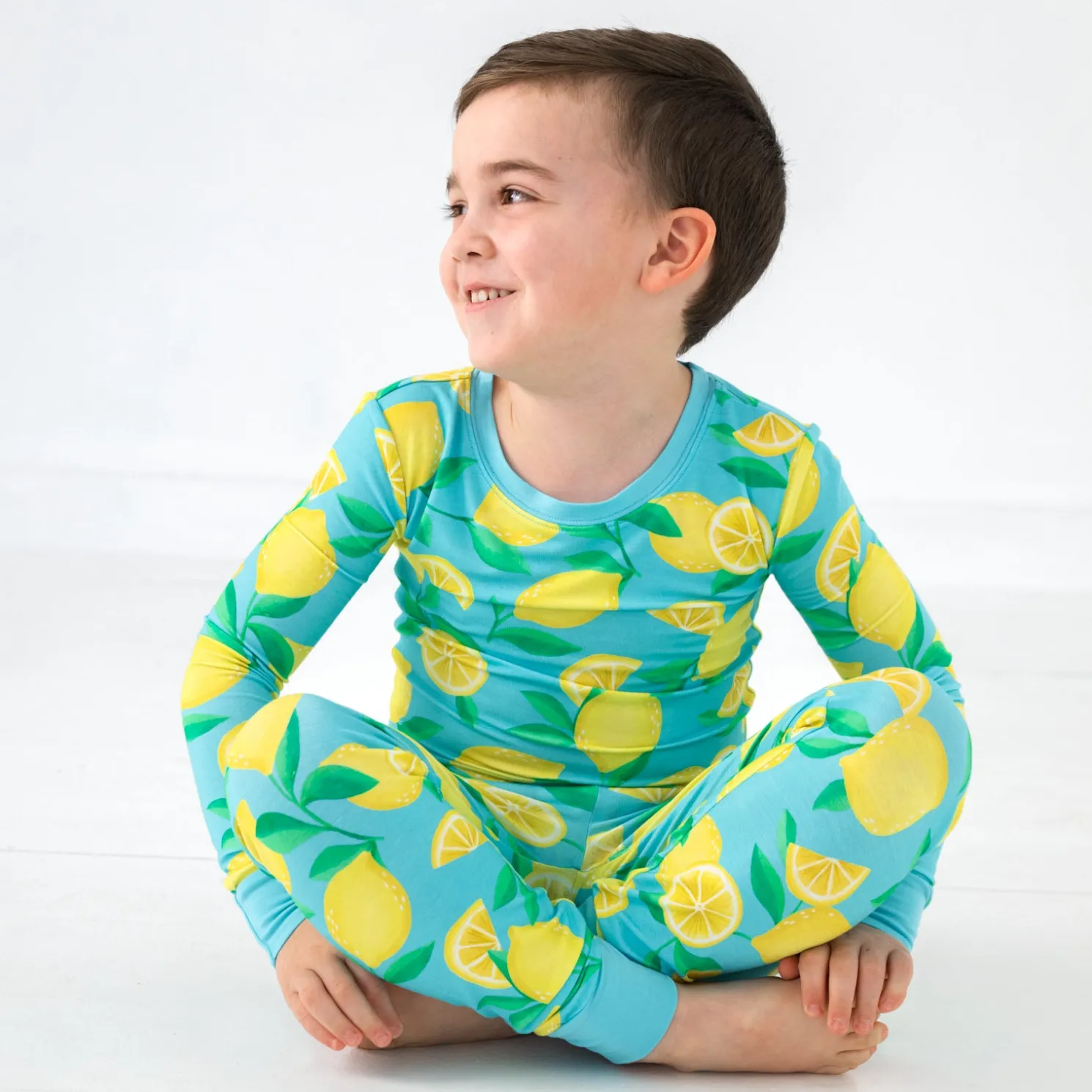 Sunny Citrus Two-Piece Pajama Set