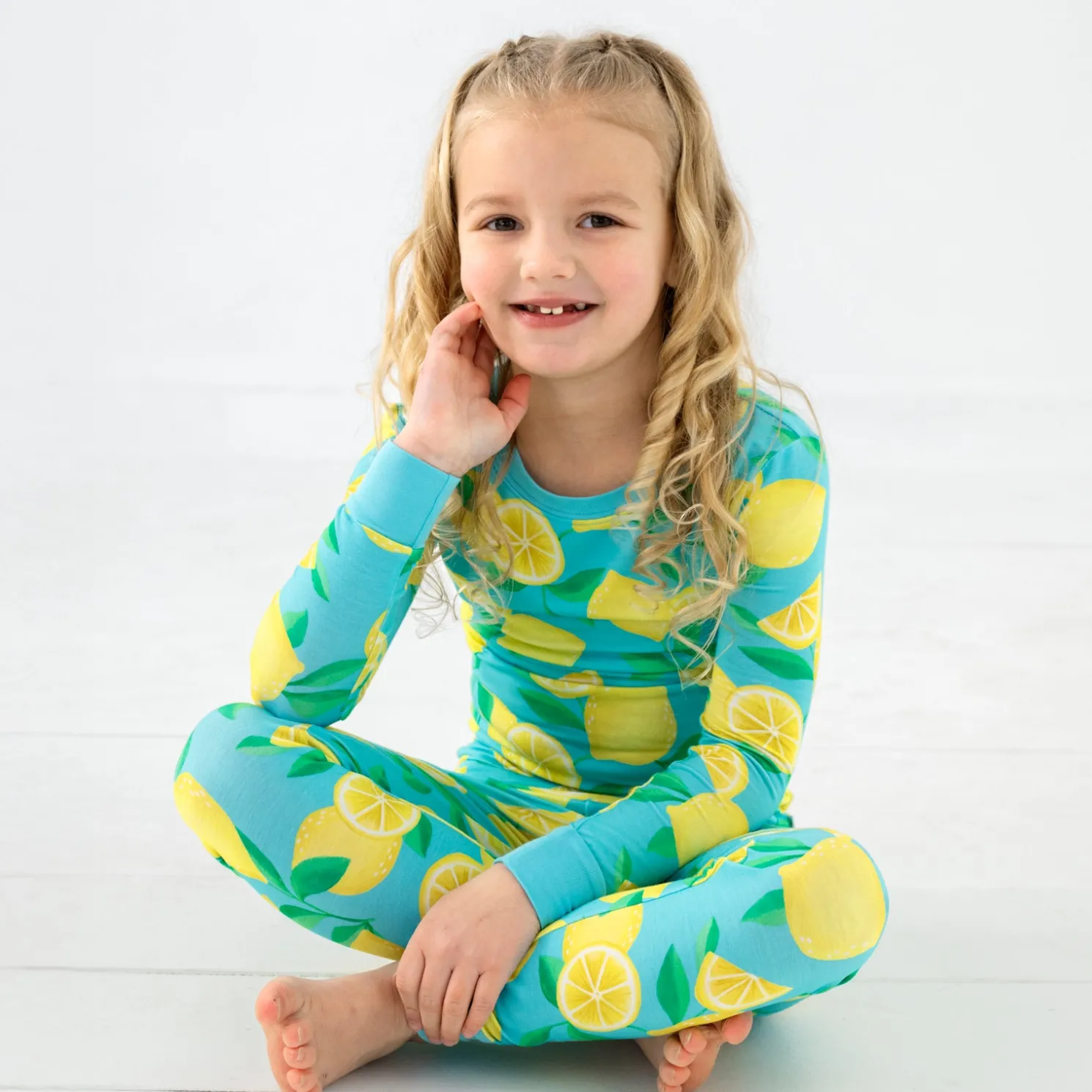 Sunny Citrus Two-Piece Pajama Set