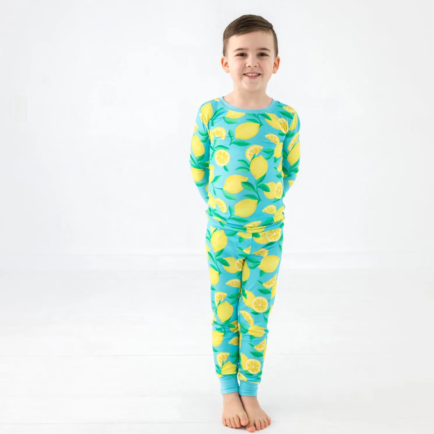 Sunny Citrus Two-Piece Pajama Set