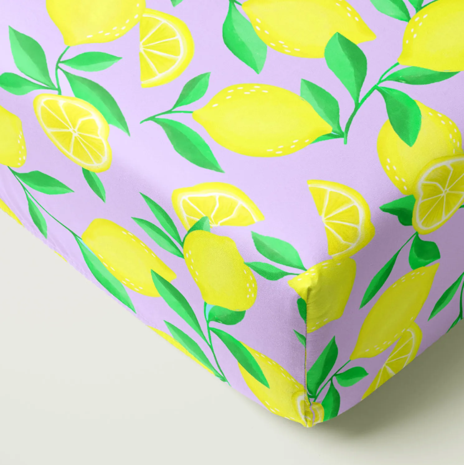 Sunny Citrus Fitted Crib Sheet
