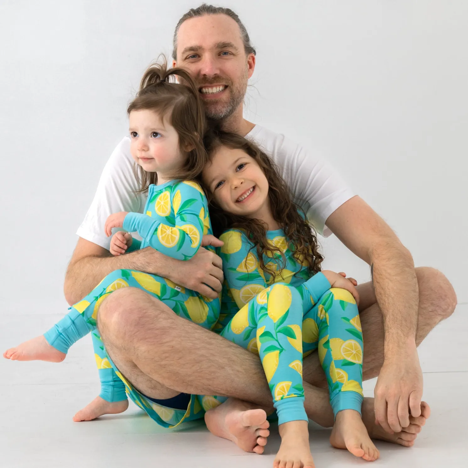 Sunny Citrus Men's Pajama Shorts