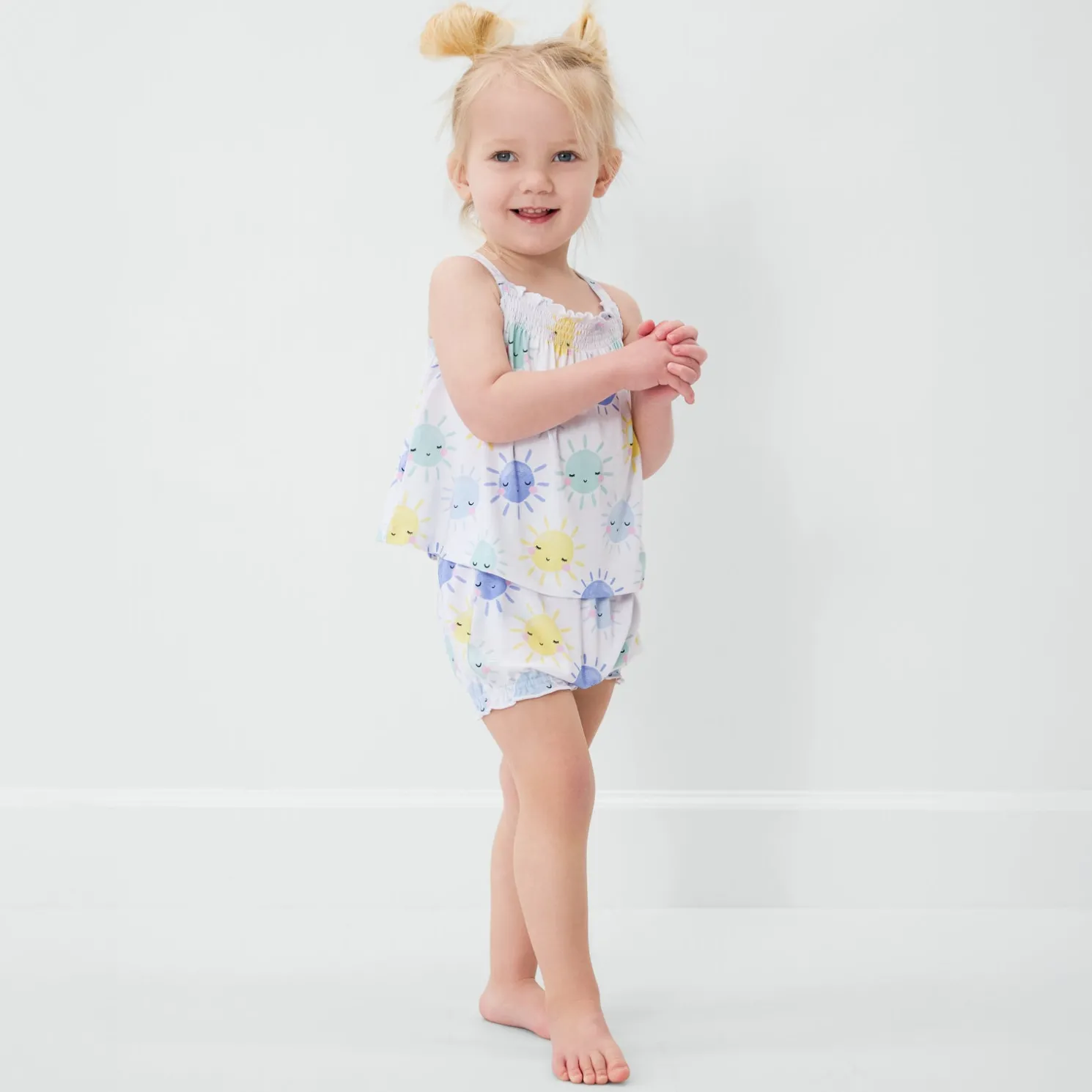Sunshine Smocked Top with Bloomer