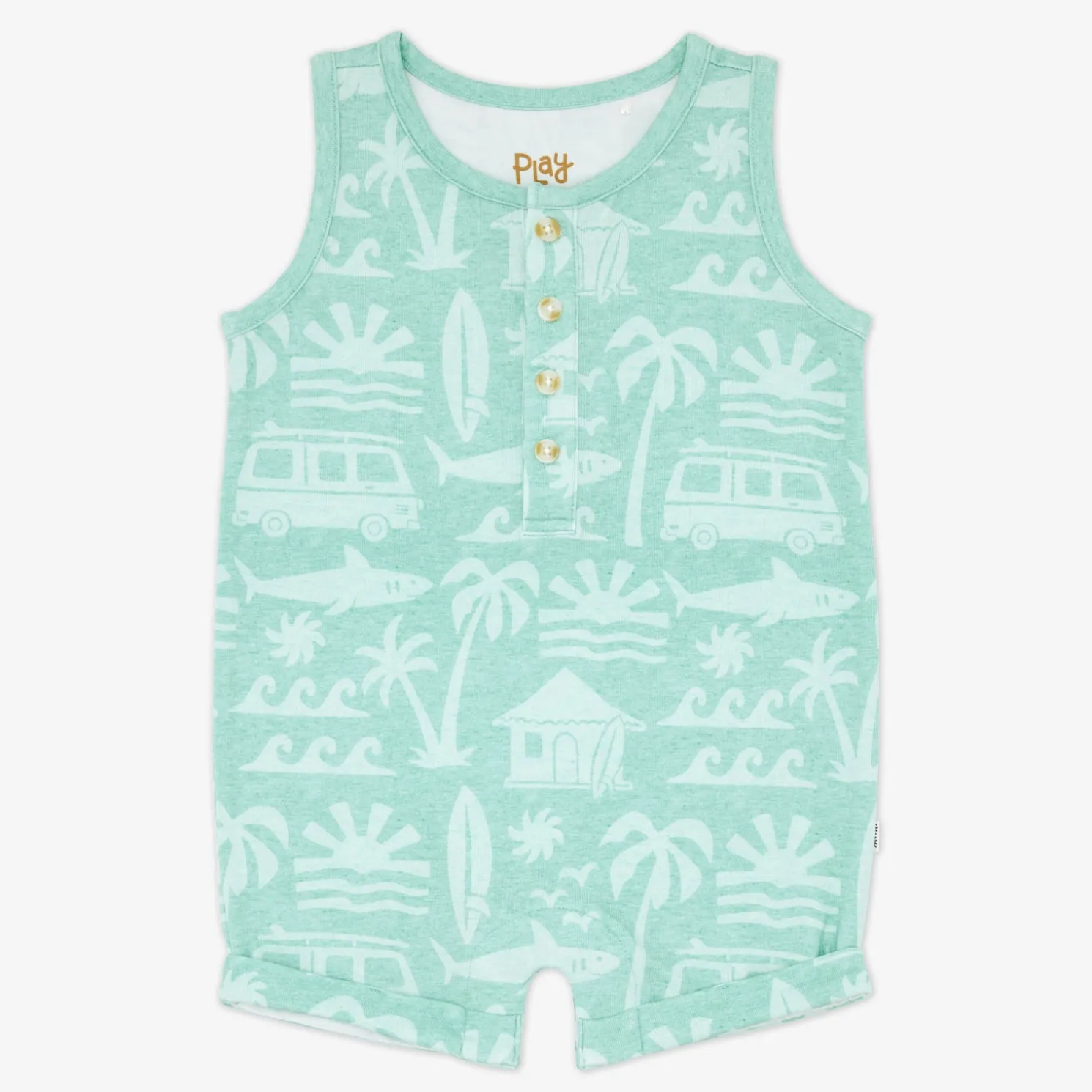 Surf Shack Henley Romper