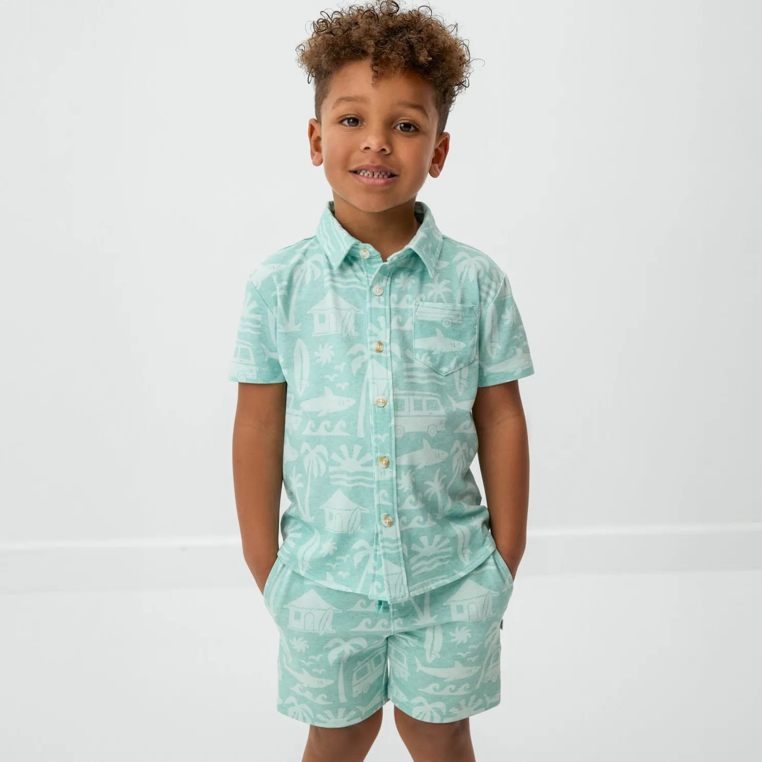 Surf Shack Button Down Polo