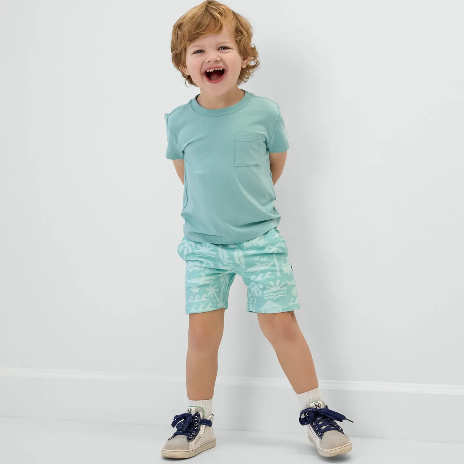 Surfer Blue Relaxed Pocket Tee