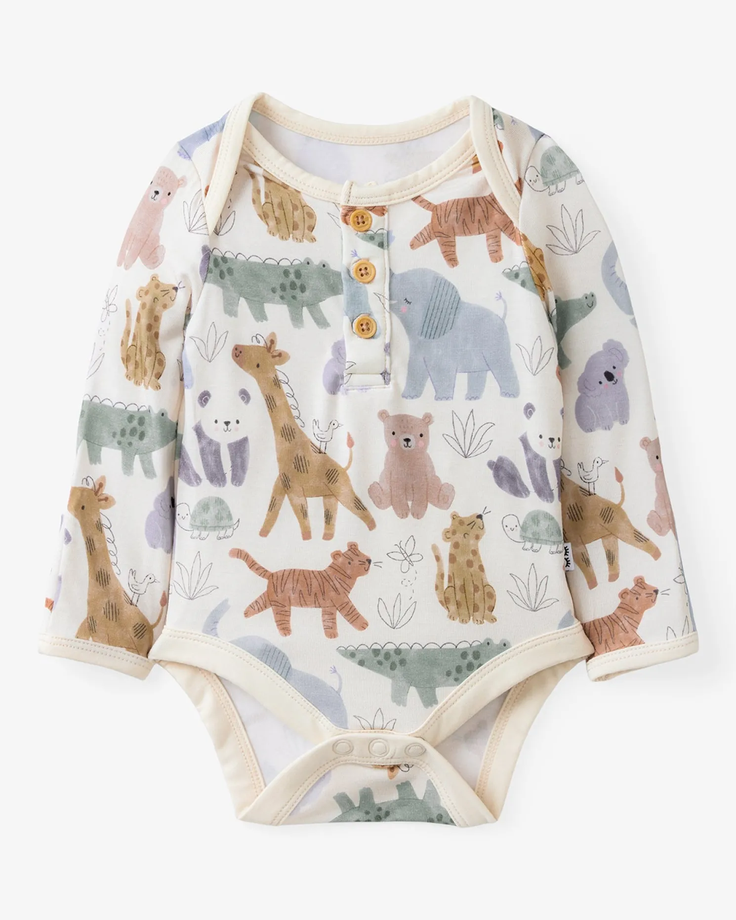 Sweet Safari Henley Bodysuit
