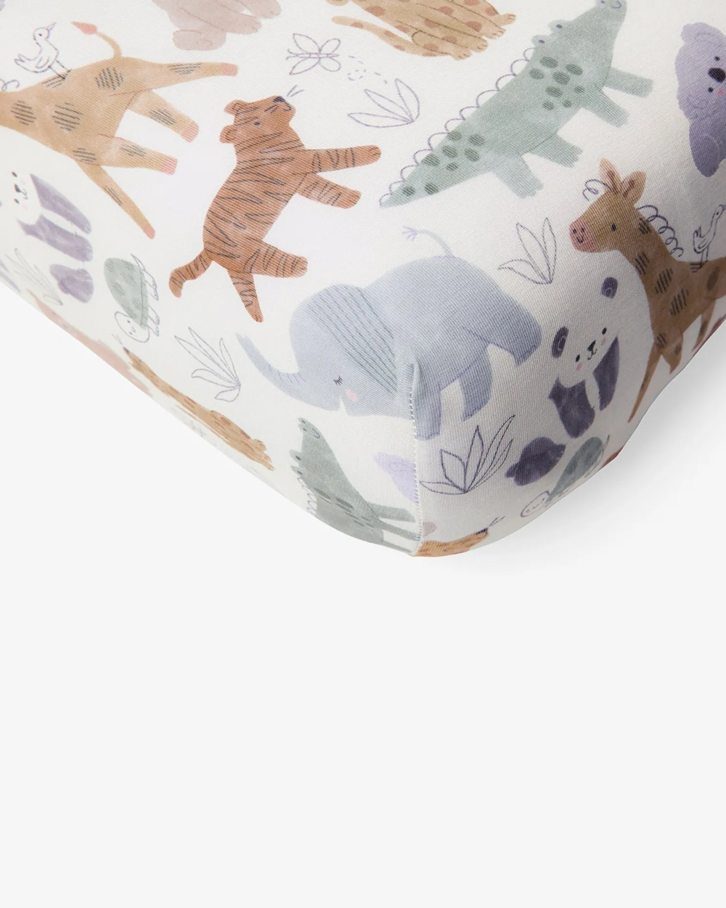Sweet Safari Fitted Mini Crib Sheet