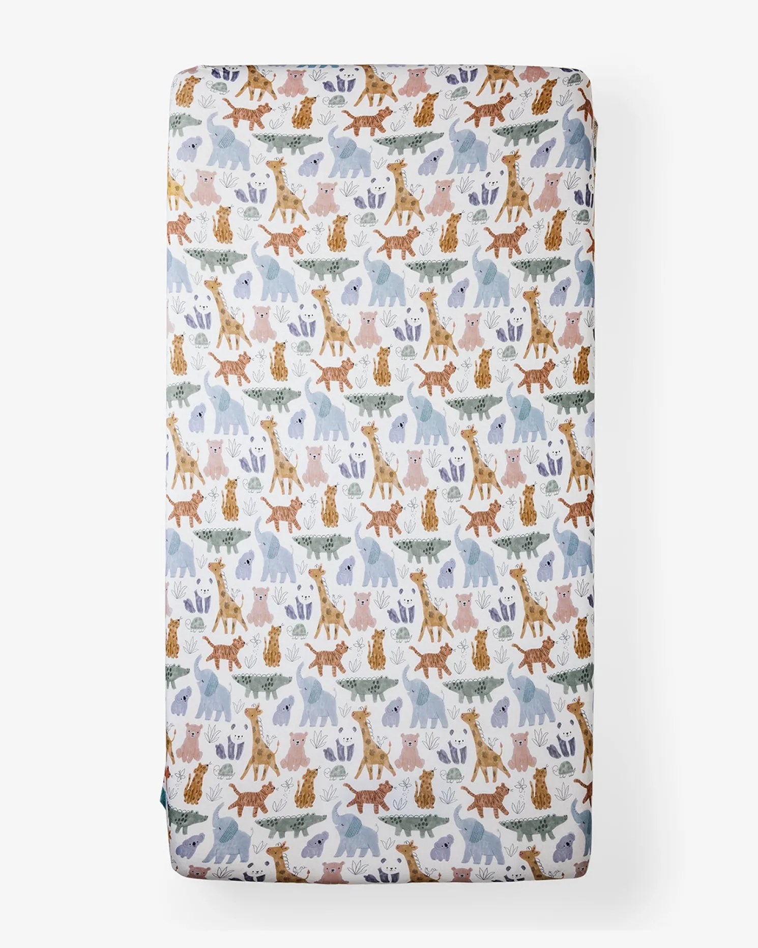 Sweet Safari Fitted Mini Crib Sheet