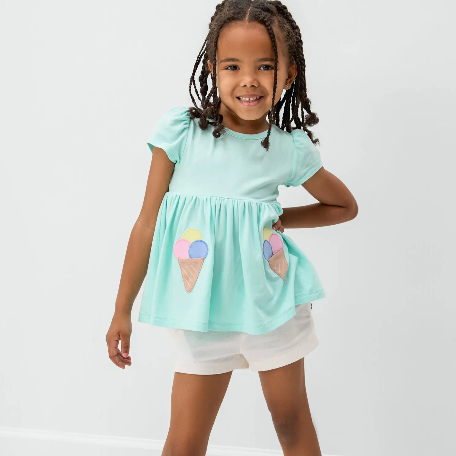 Sweet Scoops Empire Tunic Top