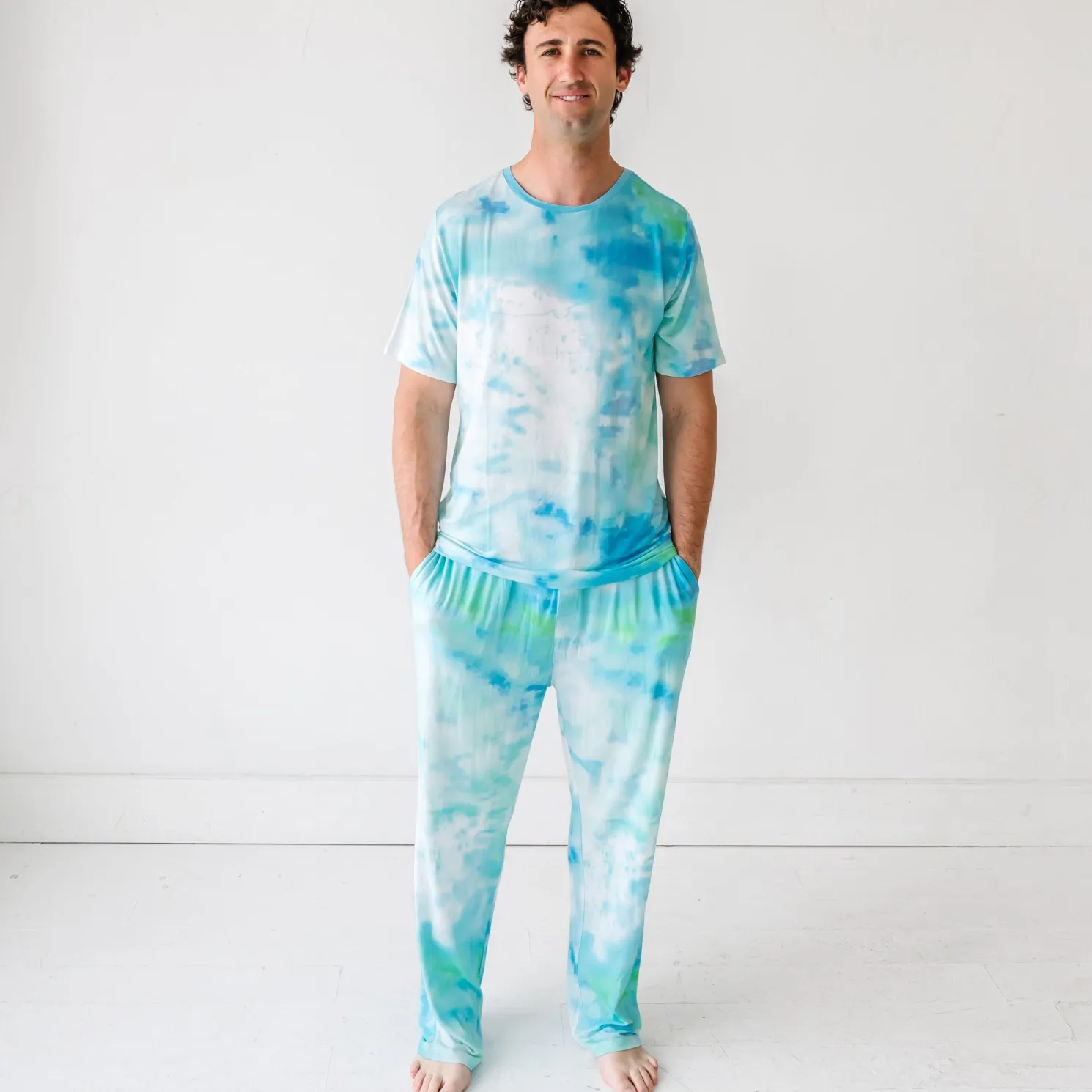 Tidepool Watercolor Men's Pajama Pants