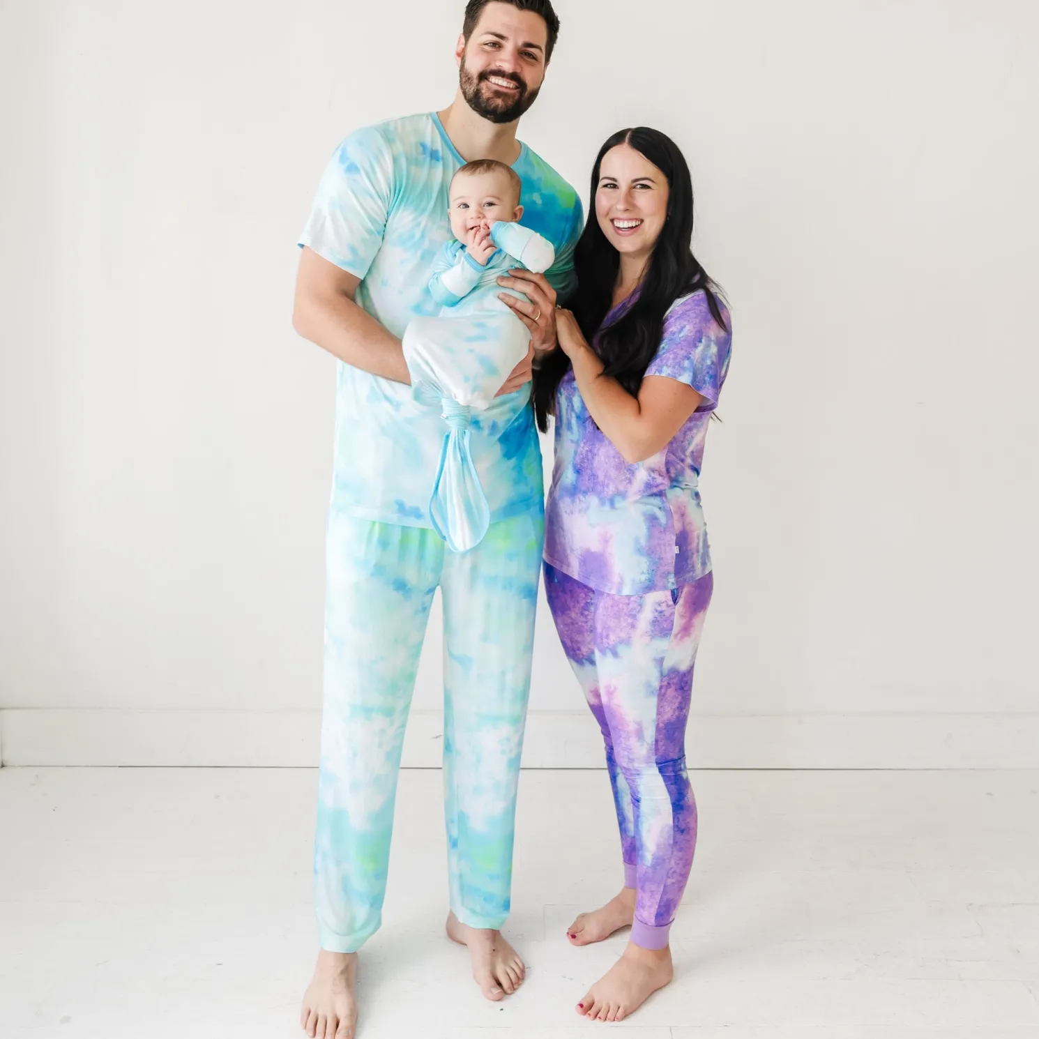 Tidepool Watercolor Men's Short Sleeve Pajama Top