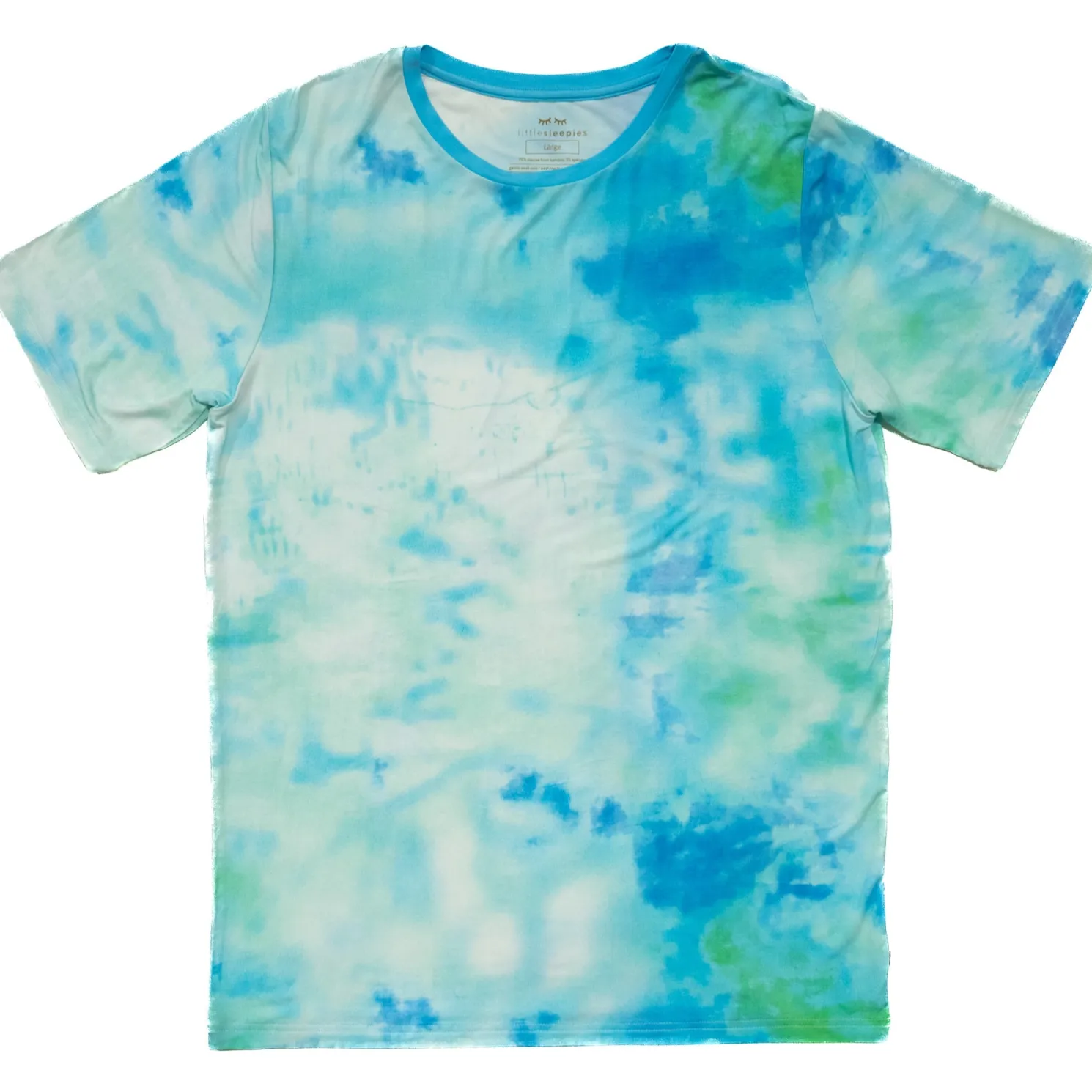 Tidepool Watercolor Men's Short Sleeve Pajama Top