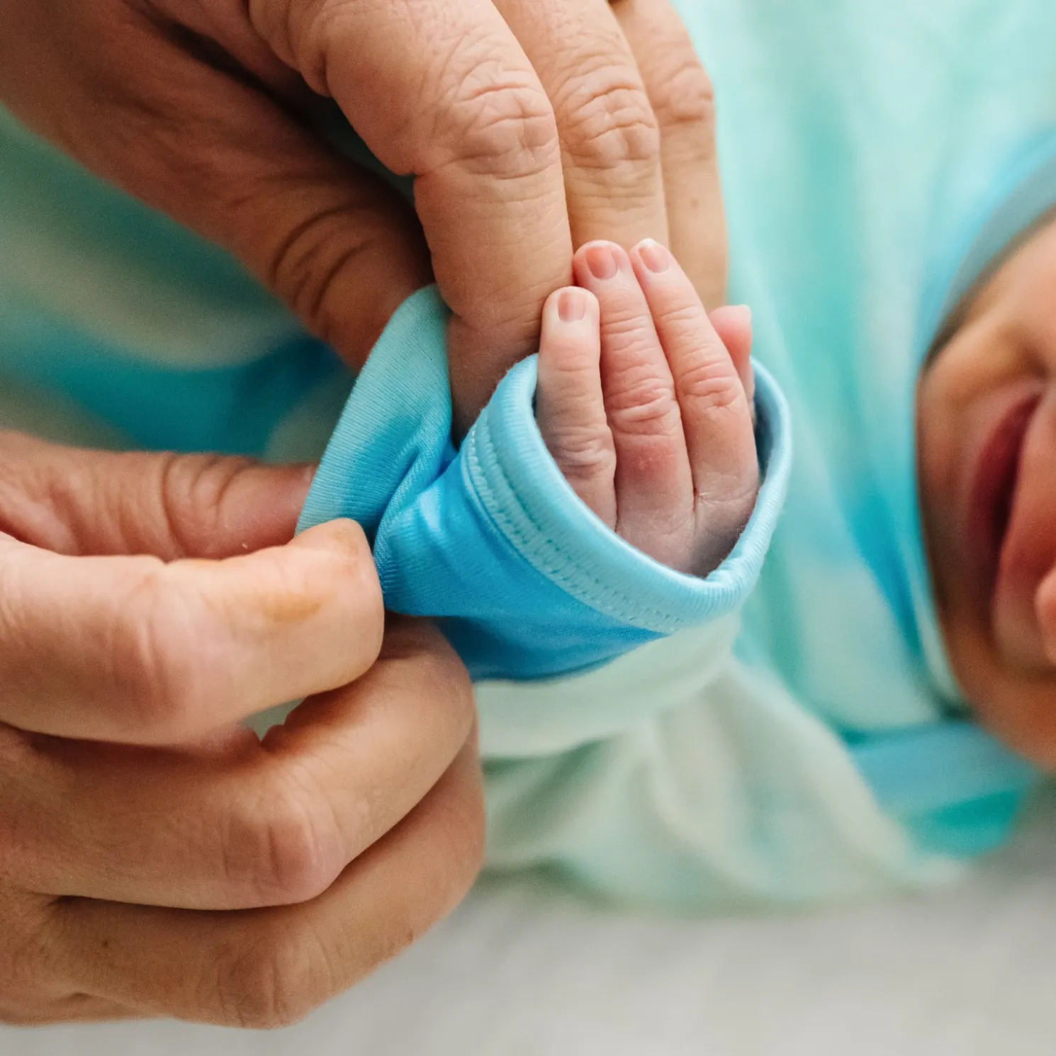 Tidepool Watercolor Infant Gown