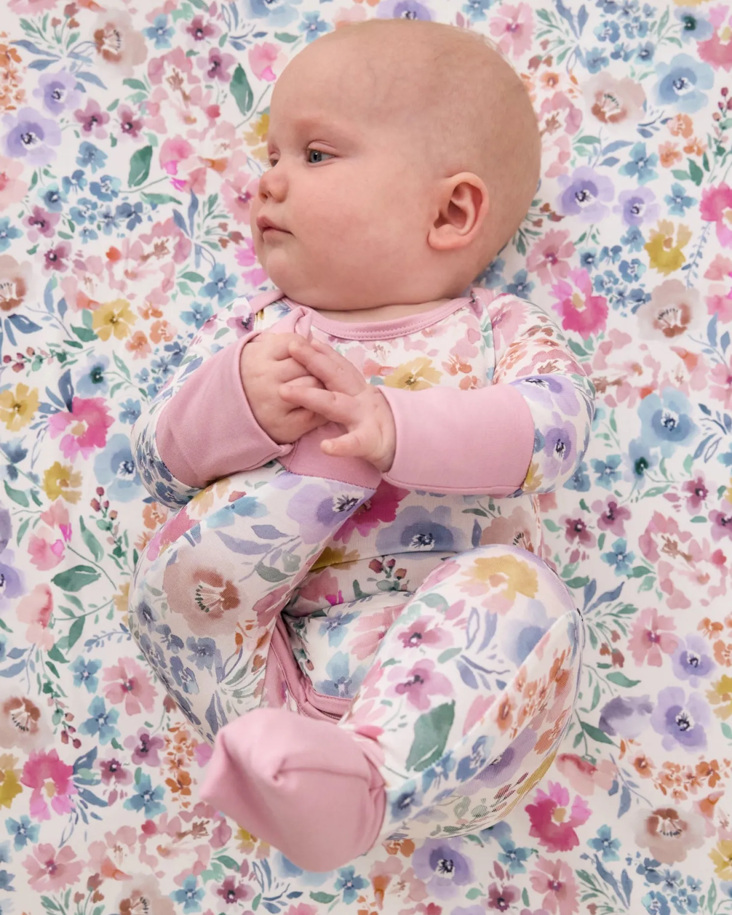 Tiny Blooms Crescent Zippy