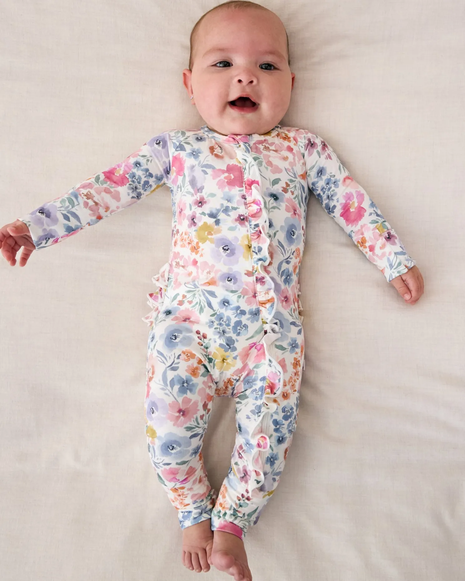 Tiny Blooms Ruffle Zippy