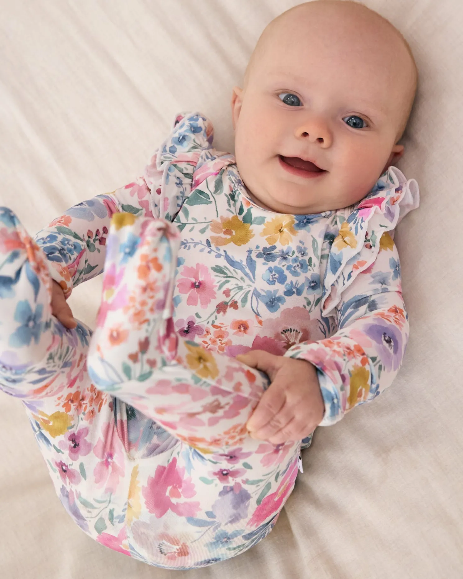 Tiny Blooms Fold-Over Legging