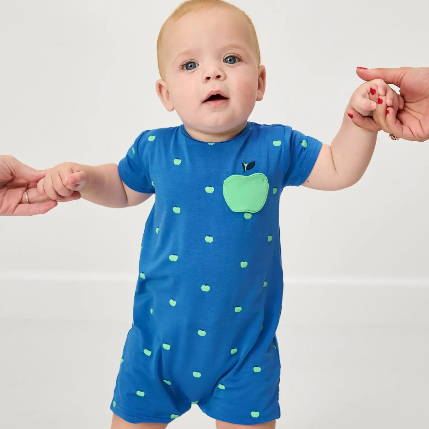 Tiny Orchard Pocket Shorty Romper