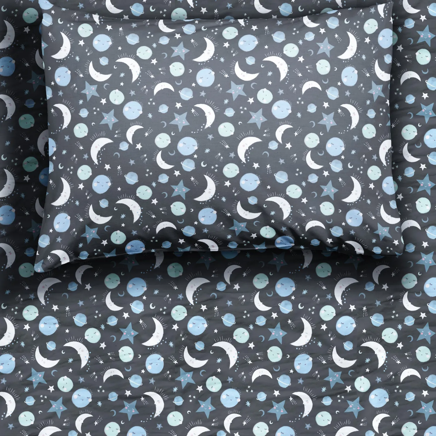 To the Moon & Back Twin Sheet Set