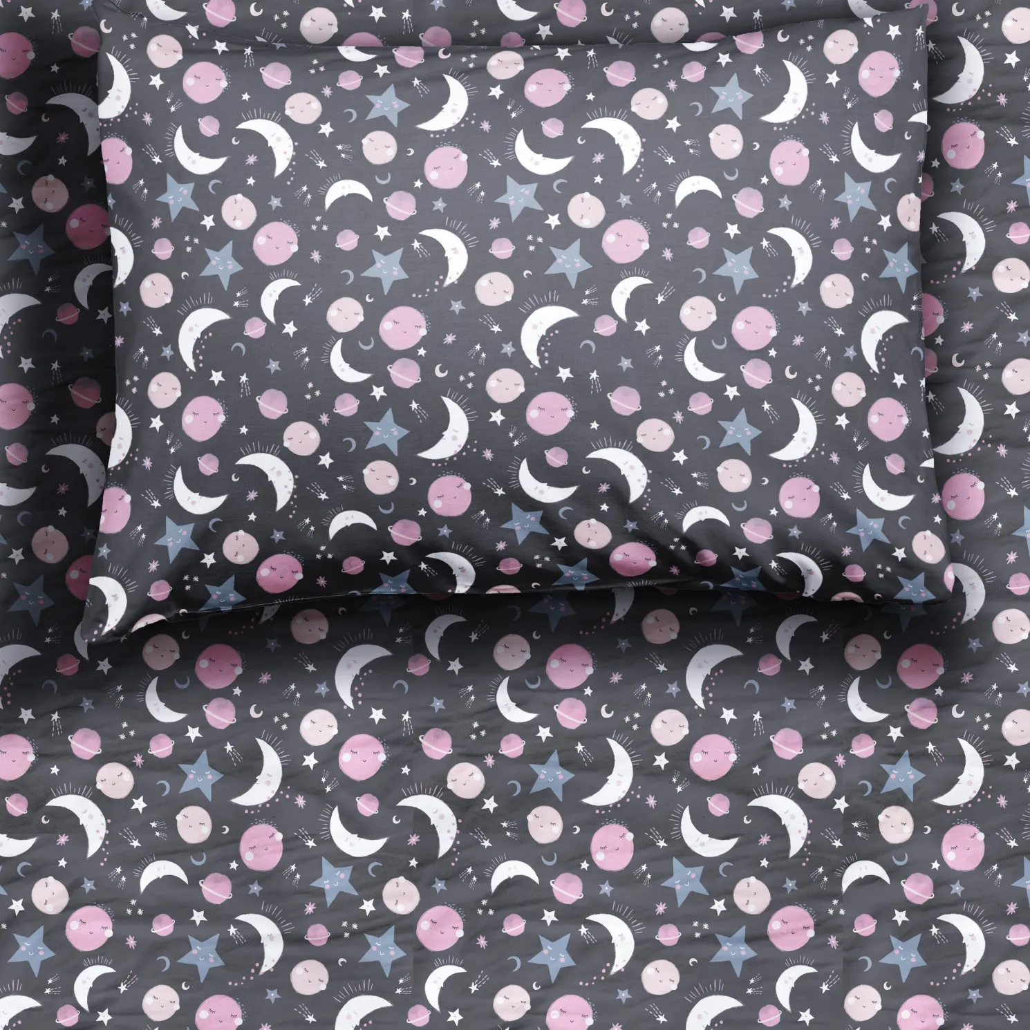 To the Moon & Back Twin Sheet Set