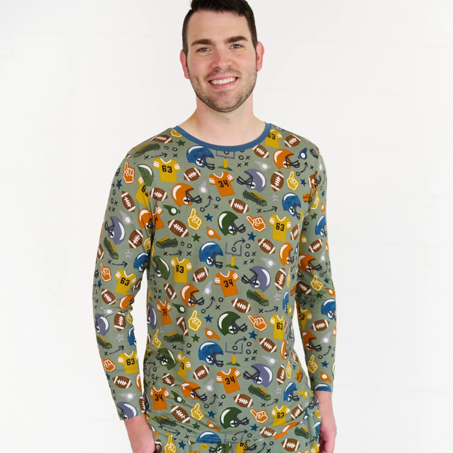 Touchdown Time Men's Pajama Top