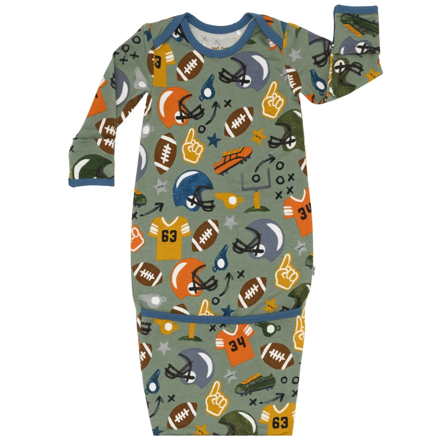 Touchdown Time Infant Gown