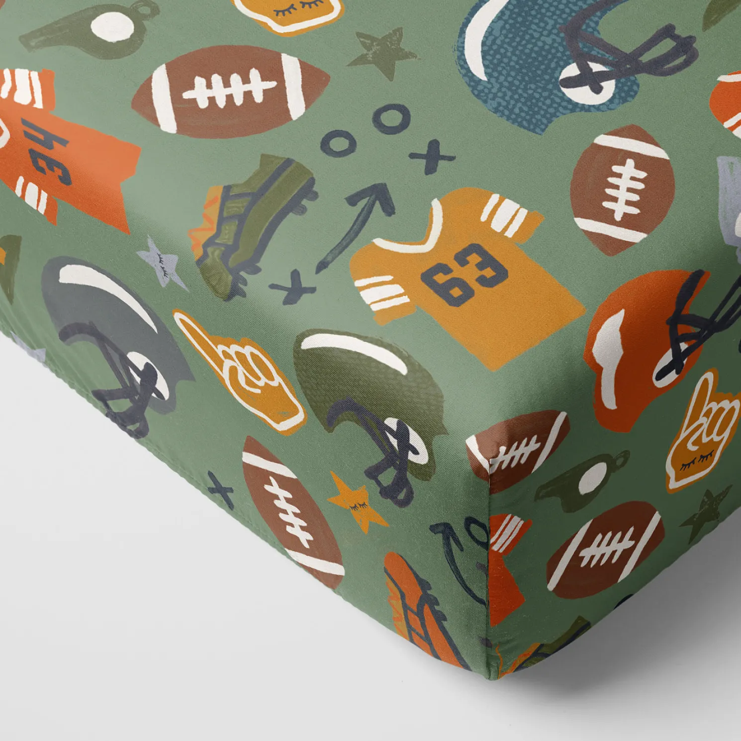 Touchdown Time Fitted Crib Sheet