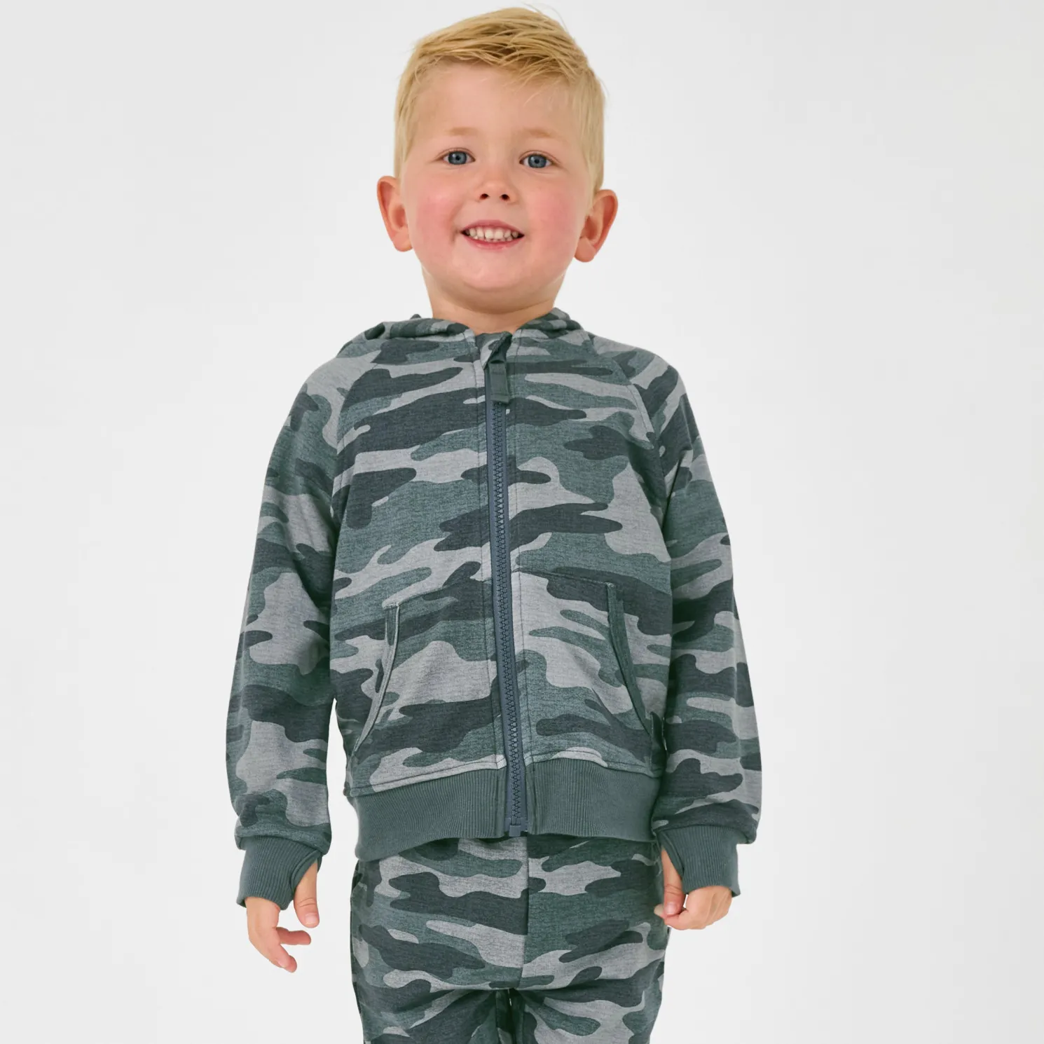 Vintage Camo Zip Hoodie