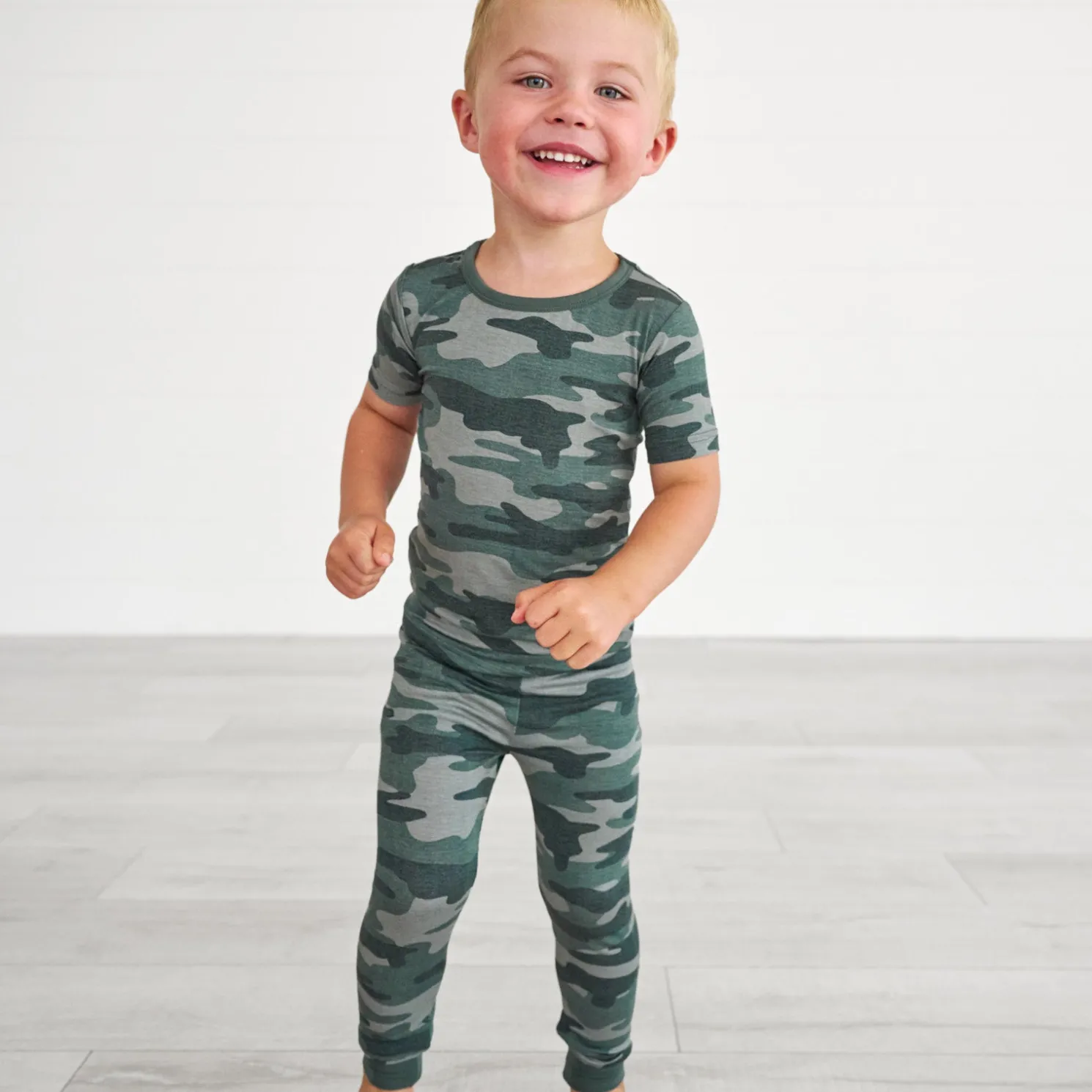 Vintage Camo Two-Piece Pajama Set