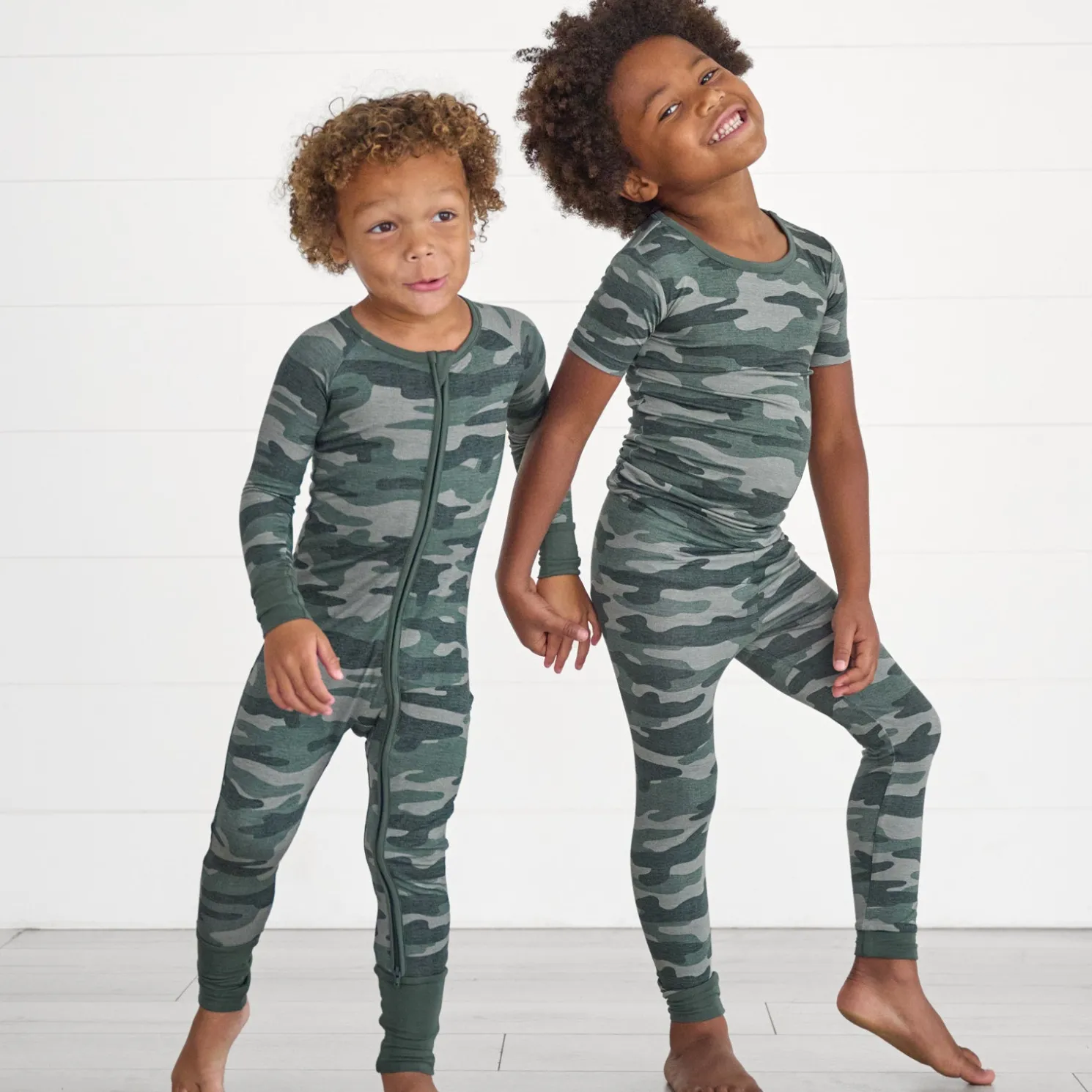Vintage Camo Two-Piece Pajama Set