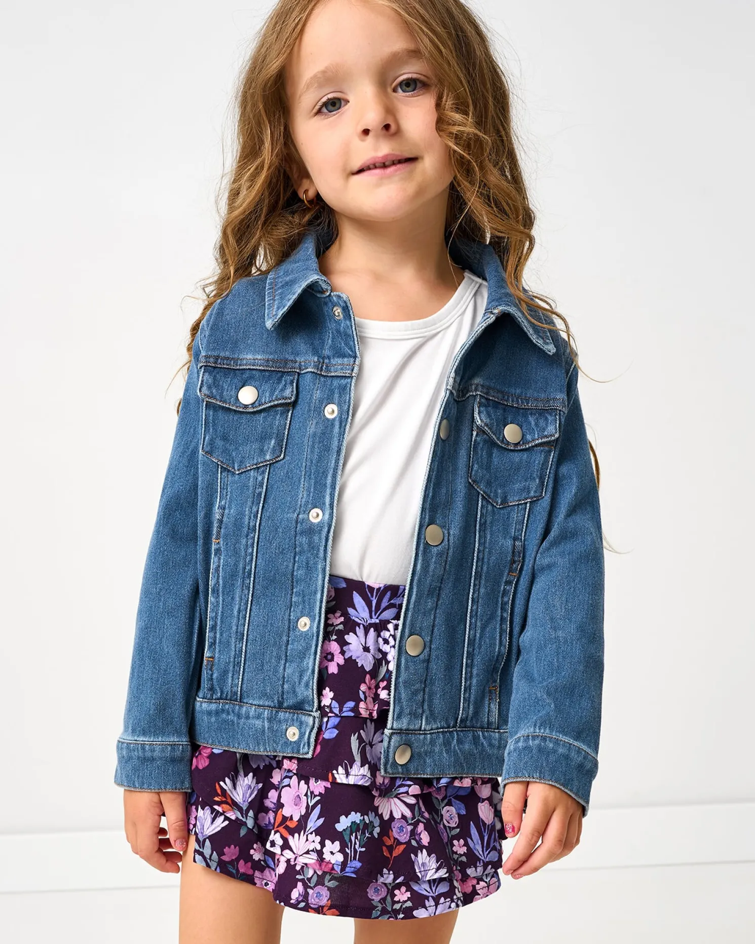 Violet Meadow Ruffle Skort