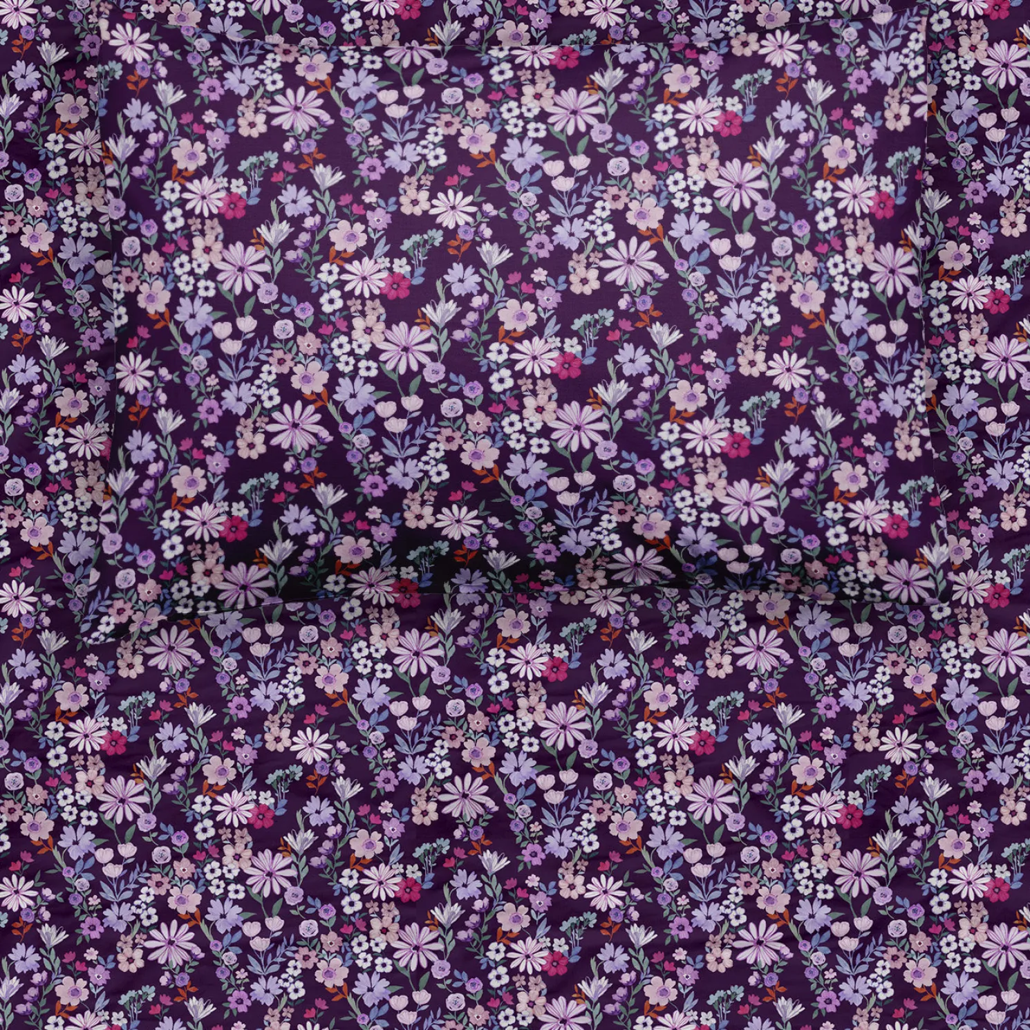 Violet Meadow Twin Sheet Set