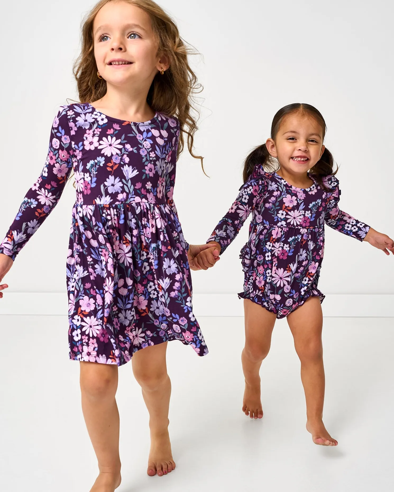 Violet Meadow Bubble Romper
