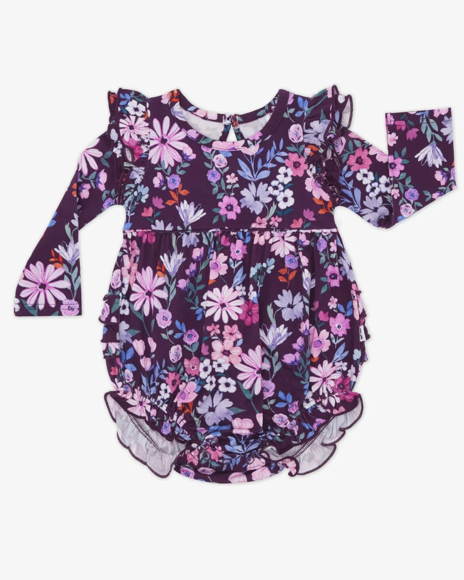 Violet Meadow Bubble Romper
