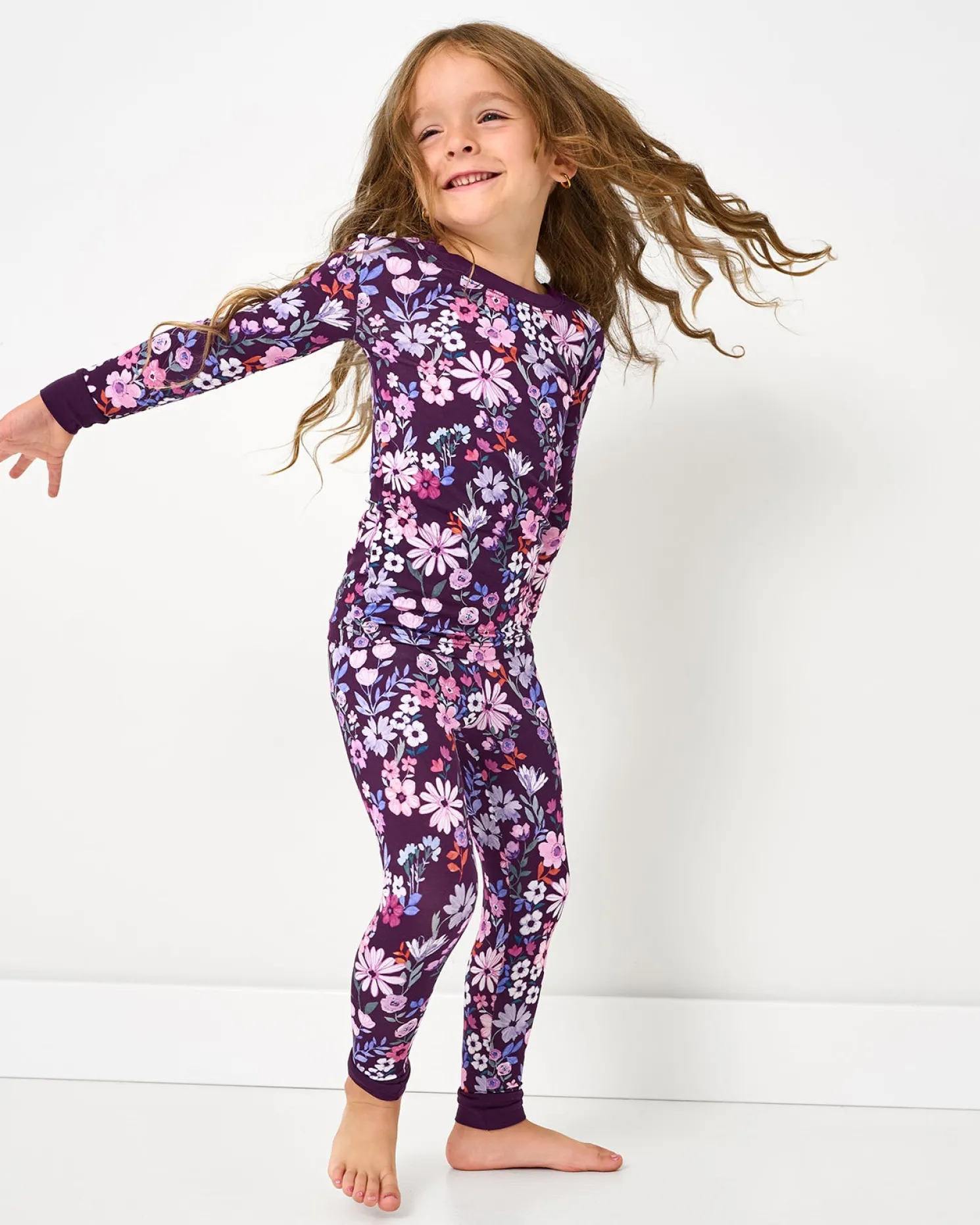 Violet Meadow Two-Piece Pajama Set