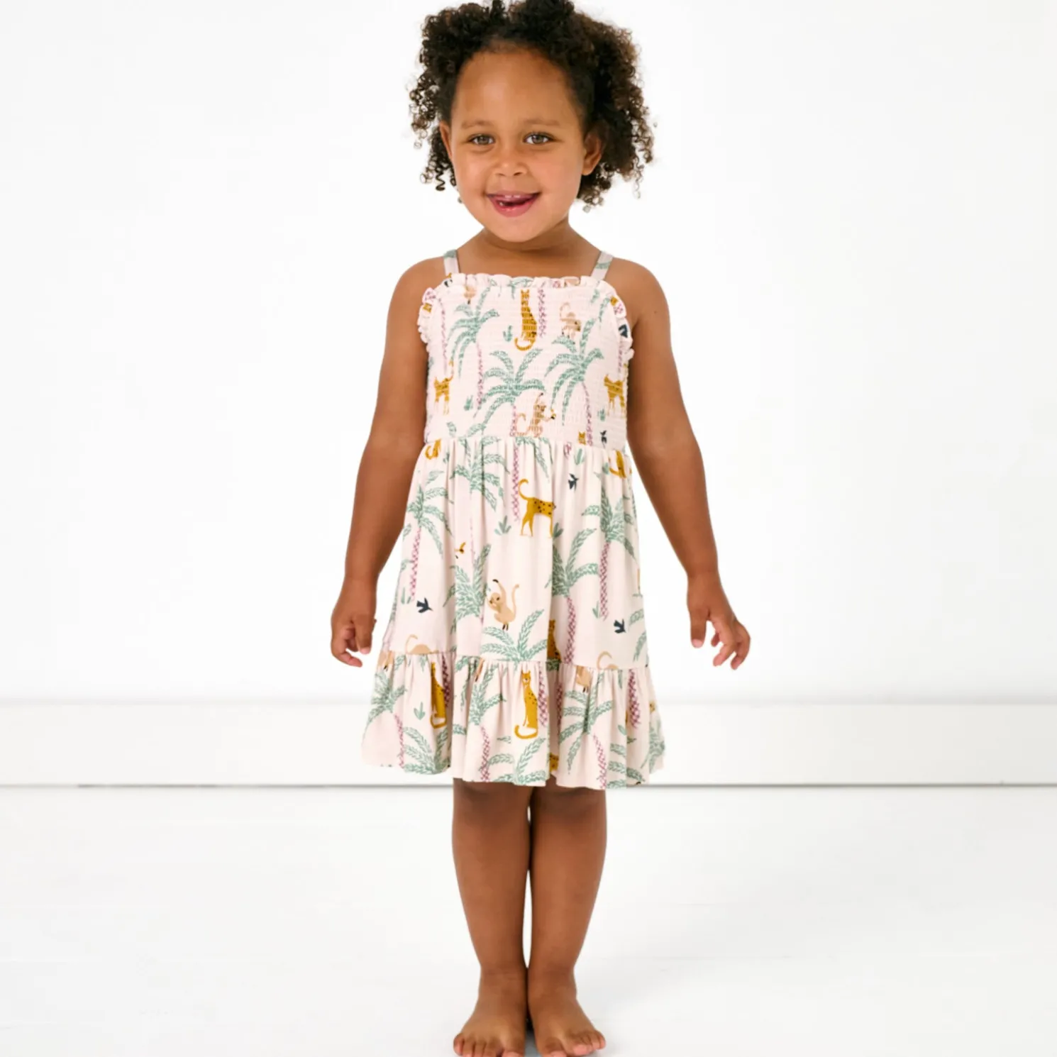 Wild Escape Smocked Dress