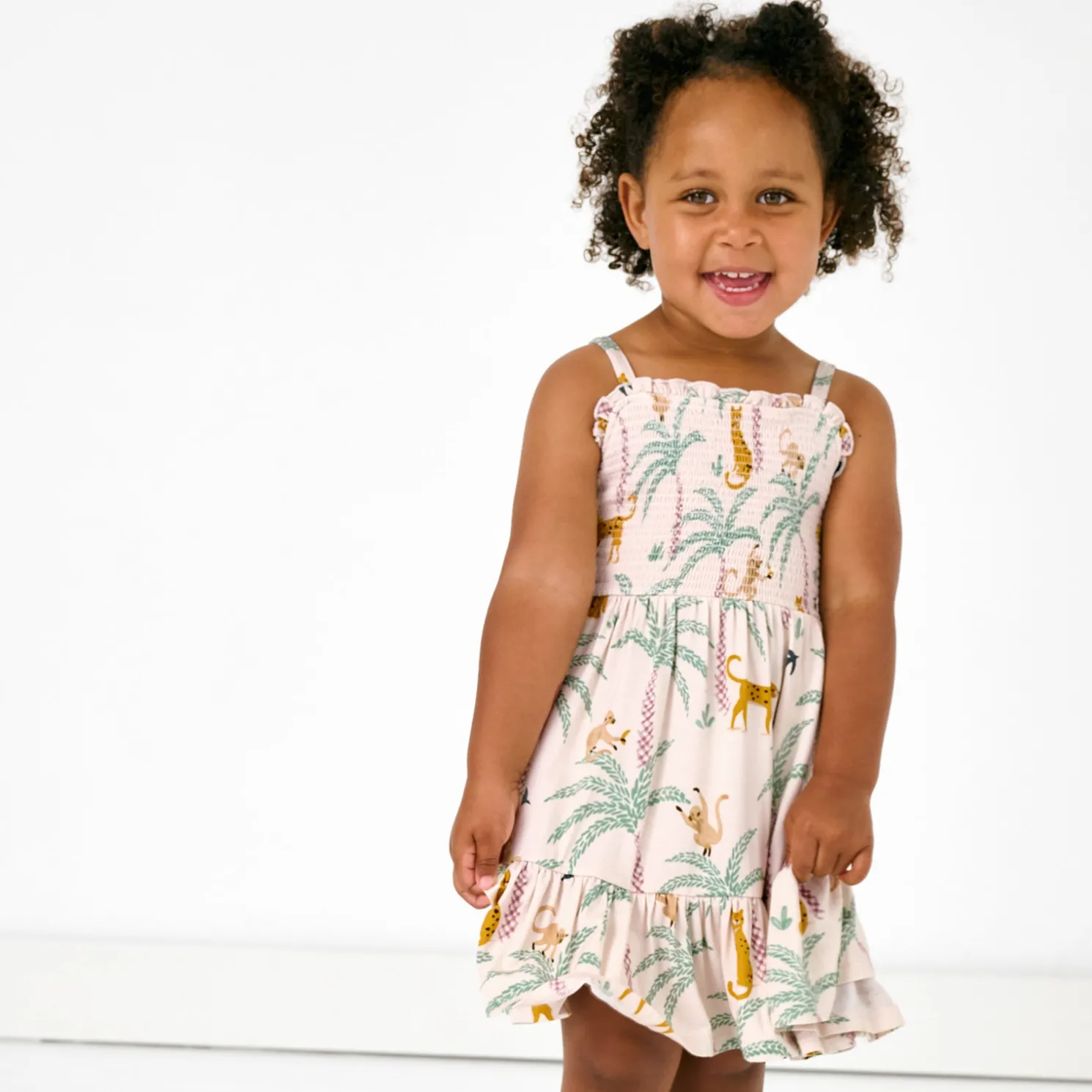 Wild Escape Smocked Dress