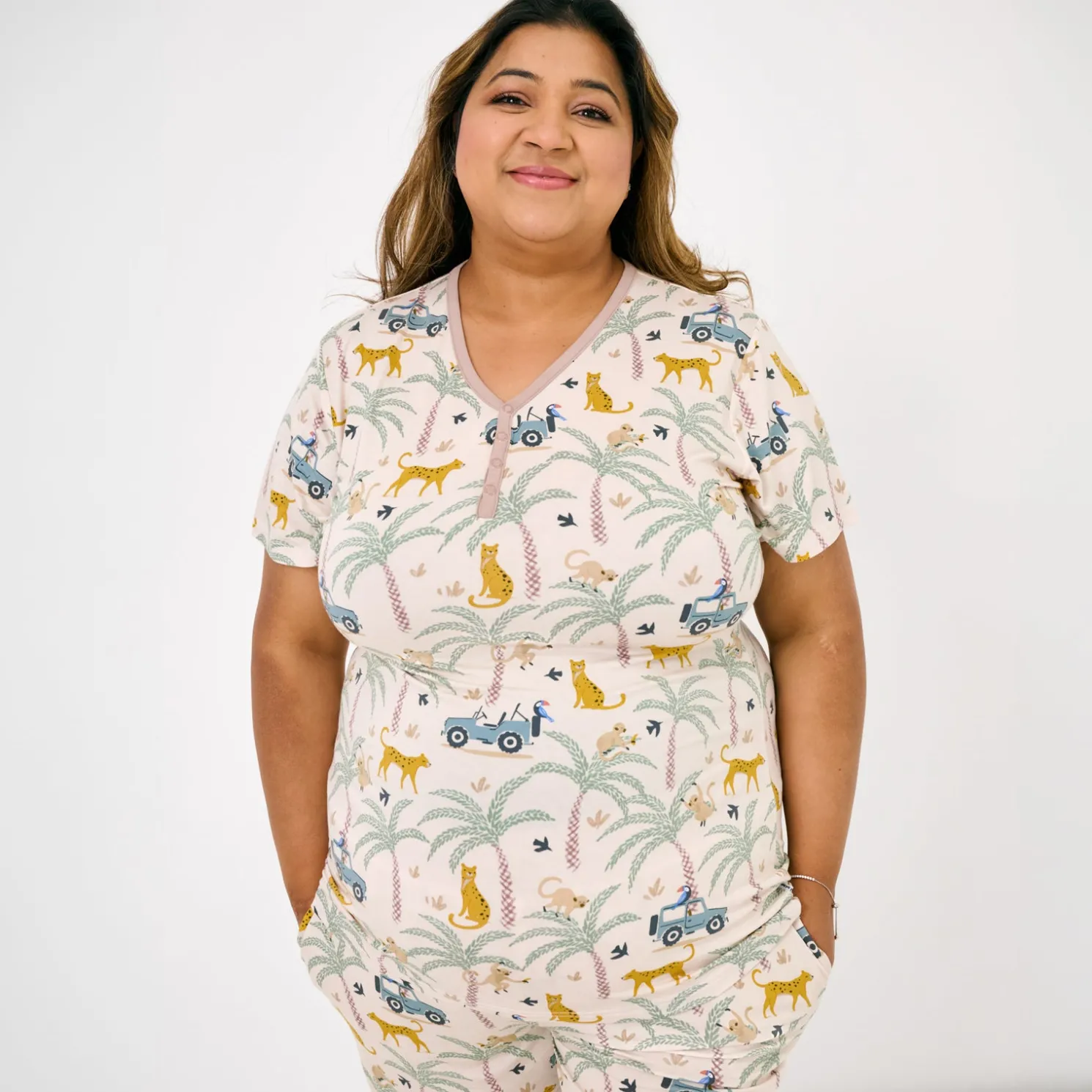 Wild Escape Women's Short Sleeve Pajama Top