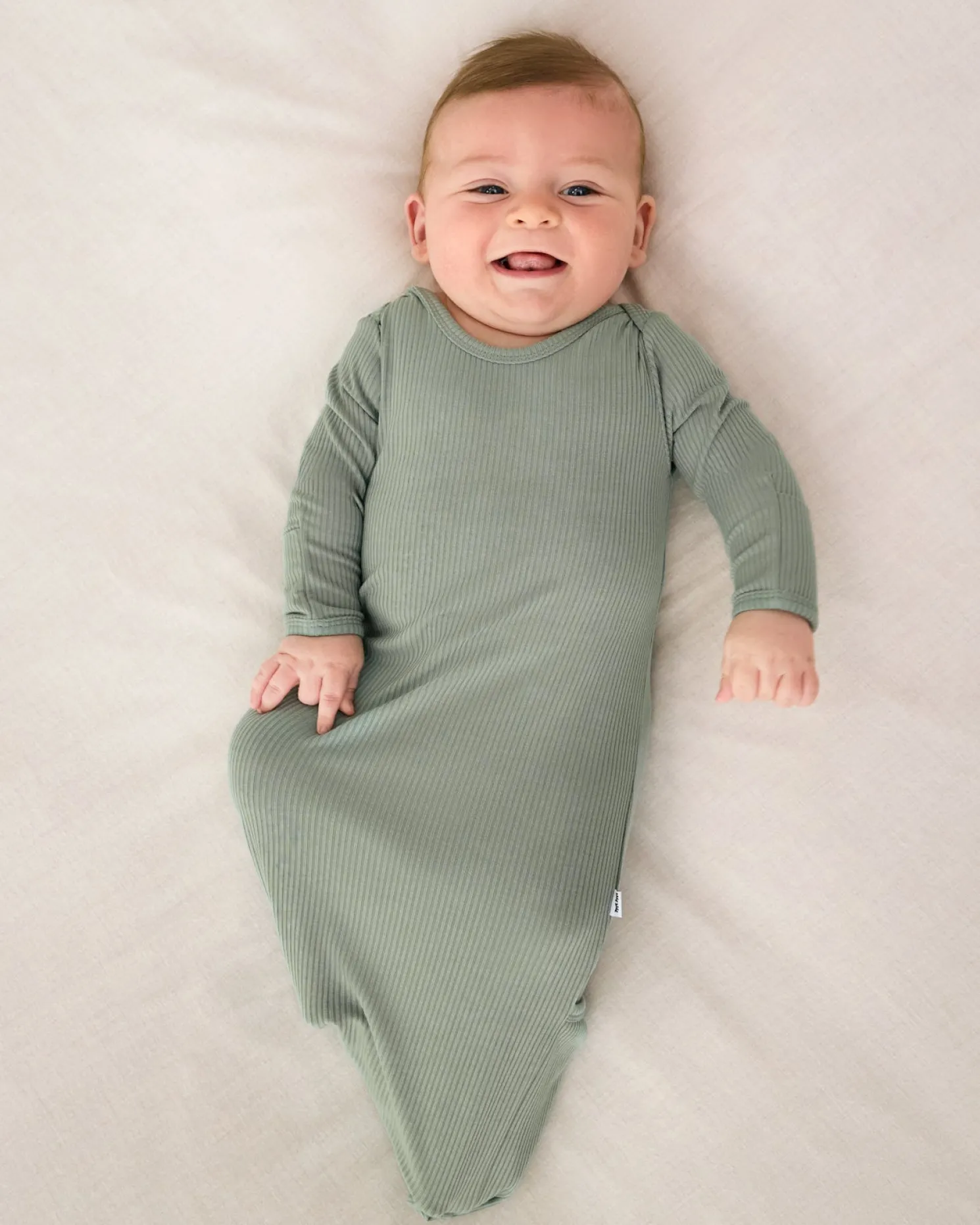 Willow Ribbed Infant Gown