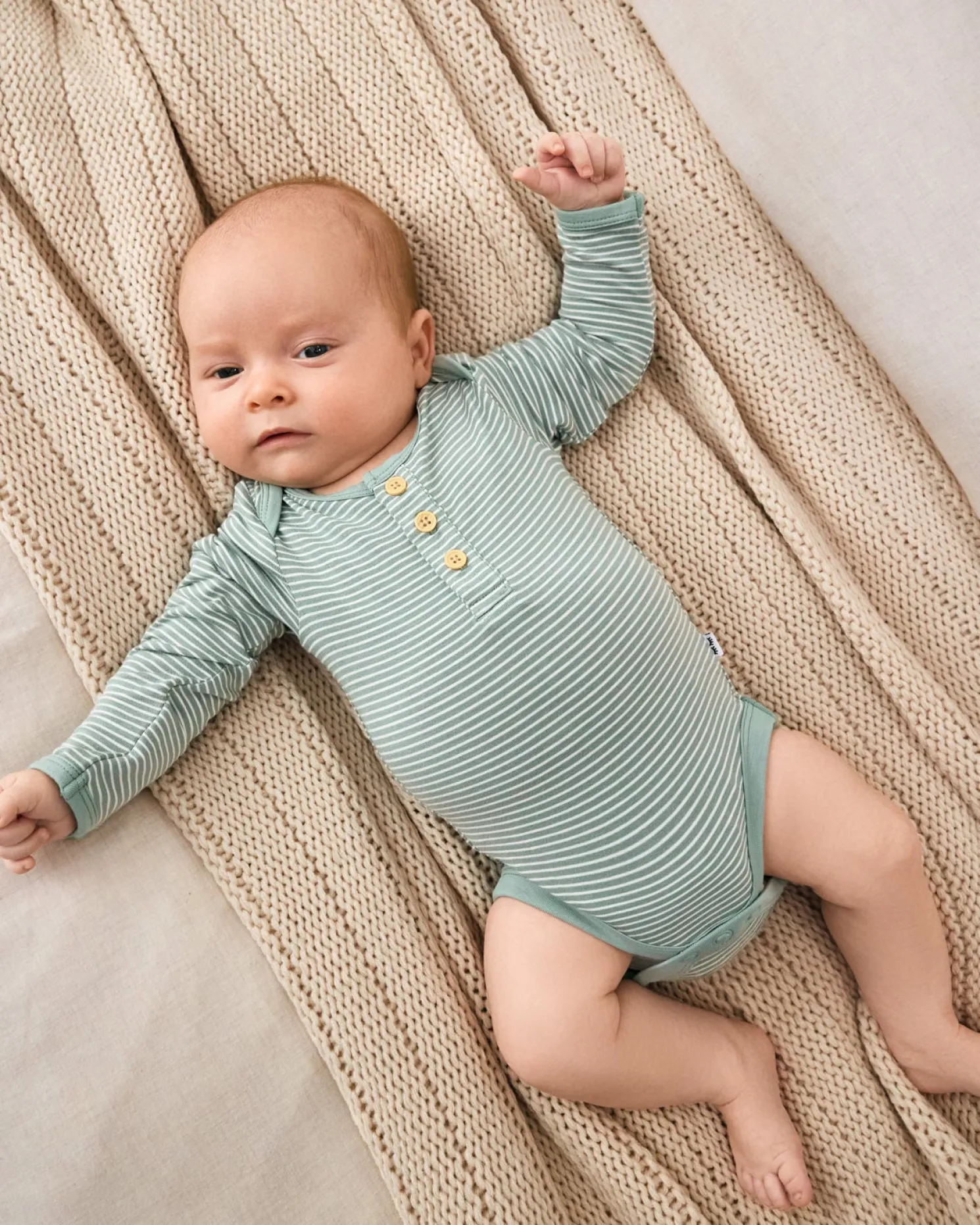 Willow Stripe Henley Bodysuit